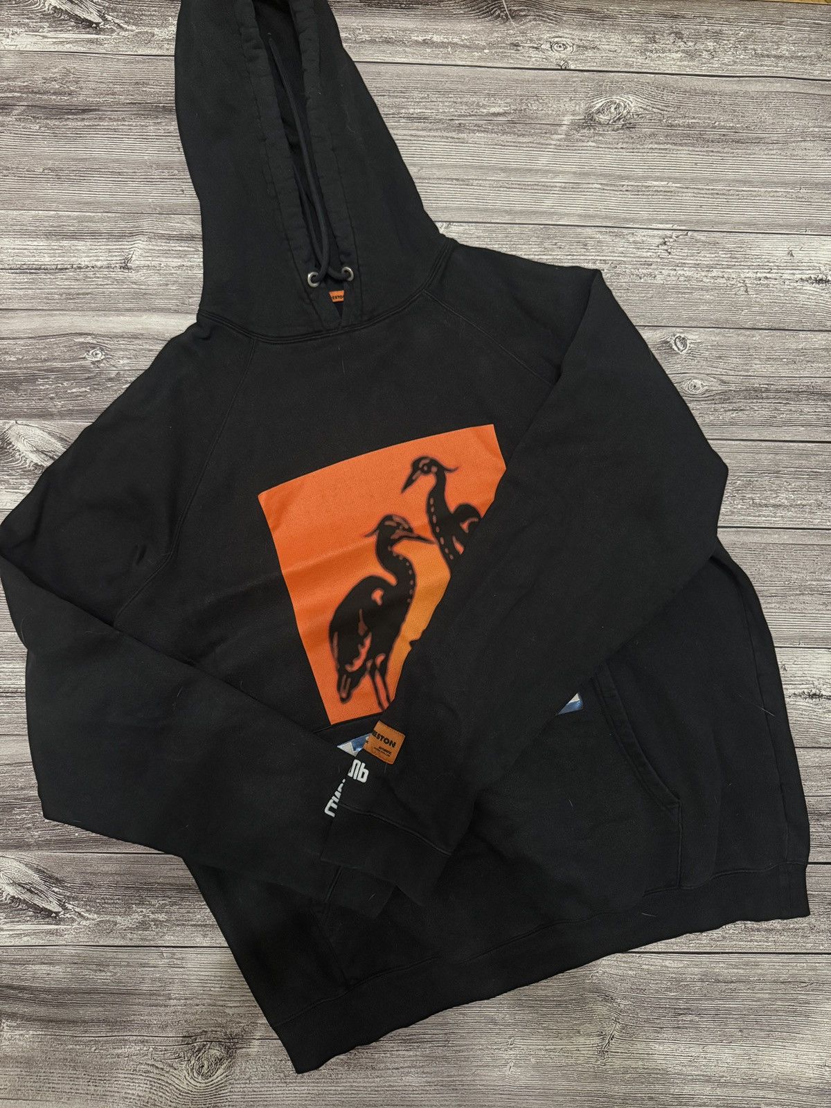 Heron Preston Heron Preston Crane Hoodie Black Orange Logo XL Faded Size US XL / EU 56 / 4 - 2 Thumbnail