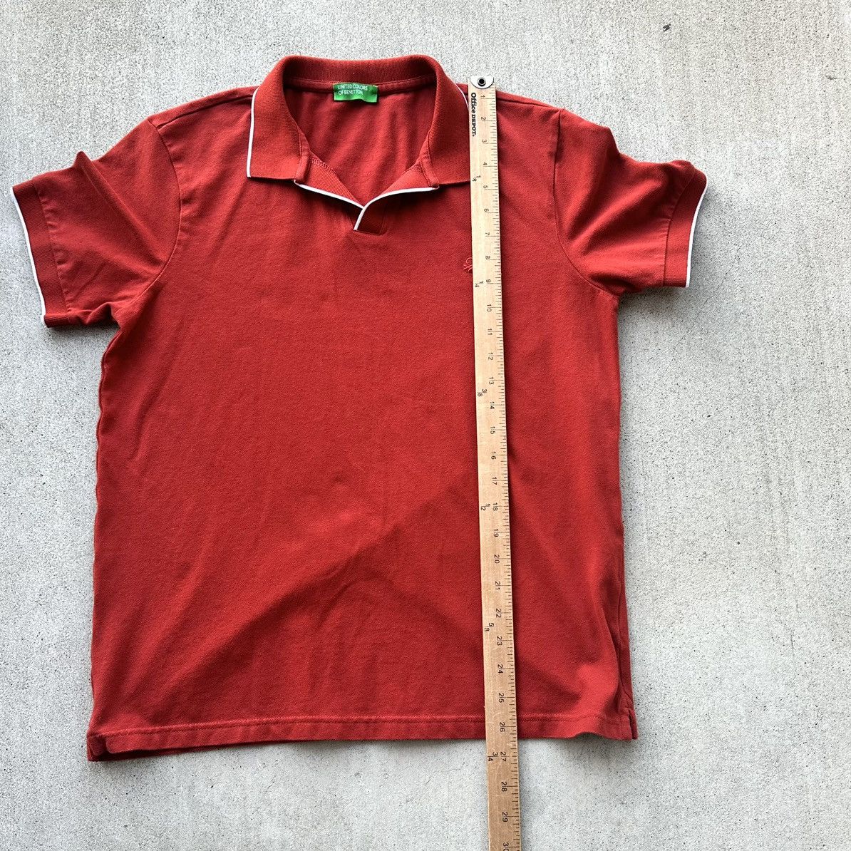 United Colors Of Benetton United Colors Of Benetton Polo Shirt Men Size Large Cognac Size US L / EU 52-54 / 3 - 6 Thumbnail