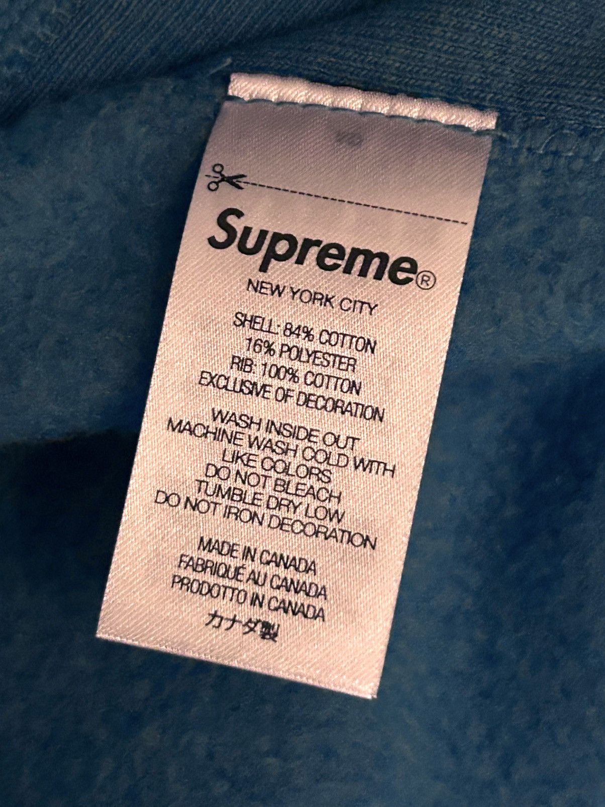 Supreme Supreme Box Logo Cyan Size US L / EU 52-54 / 3 - 4 Thumbnail