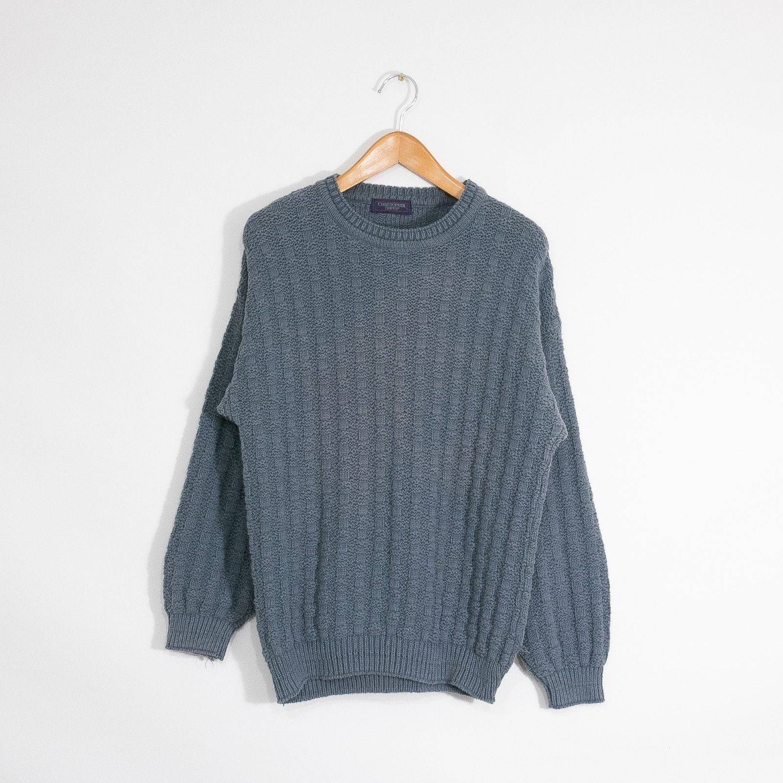 Vintage Vintage Christopher Hayes Cotton Knit Sweater Medium Faded Size US M / EU 48-50 / 2 - 1 Thumbnail