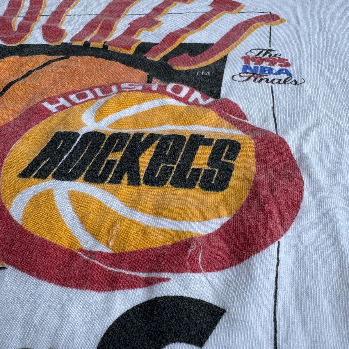 NBA × Vintage 1995 Houston Rockets Western Champs Vintage Graphic Tee NBA Size US M / EU 48-50 / 2 - 7 Thumbnail