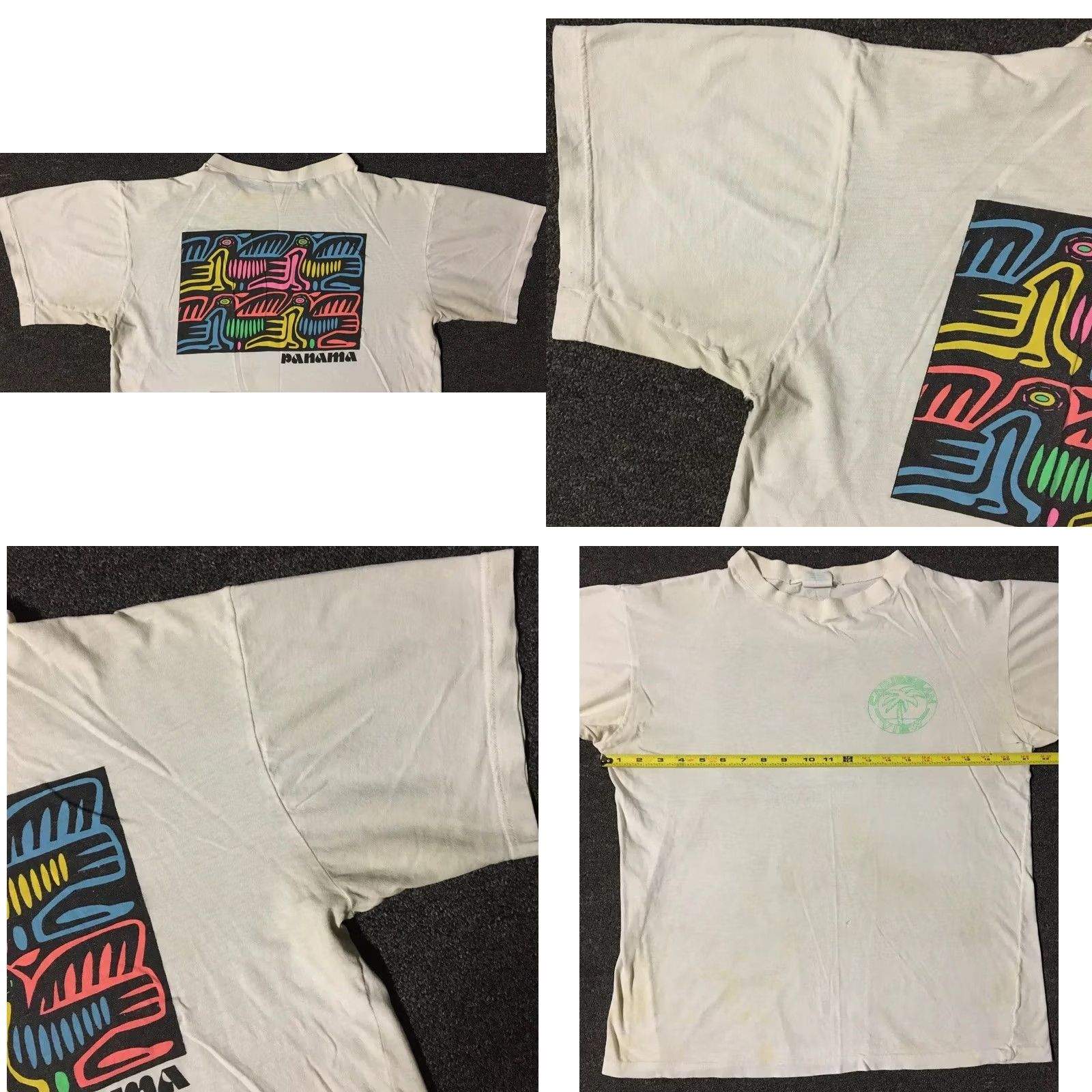 Vintage VINTAGE Panama Shirt S White Beach Art 80s Grunge Surf Ocean Pacific Nike Brand Single Stitch Mens T-Shirt Size US S / EU 44-46 / 1 - 11 Thumbnail