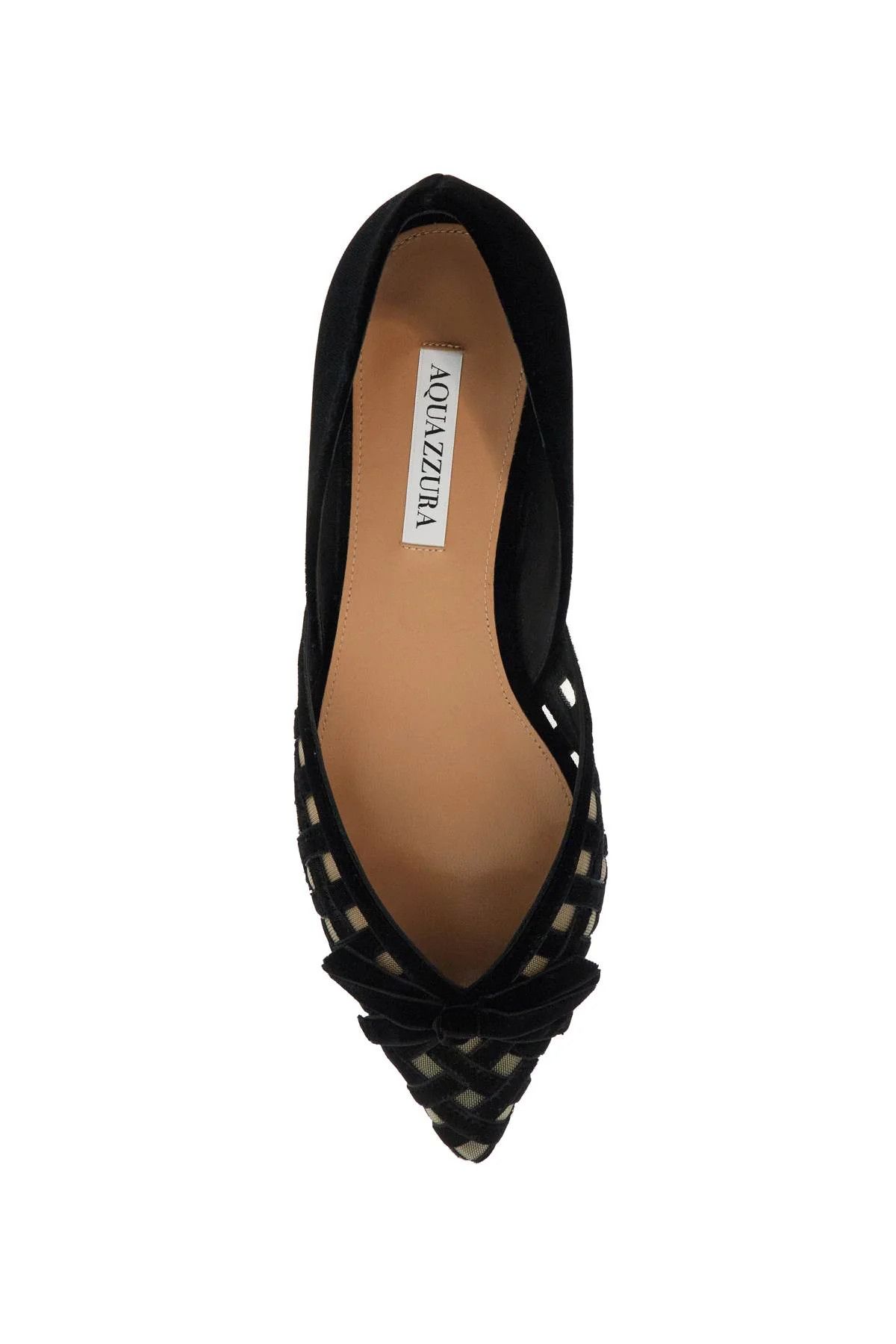 Aquazzura o1s22i1n0125 Ballerina Flats in Black Size US 11 / IT 41 - 2 Thumbnail