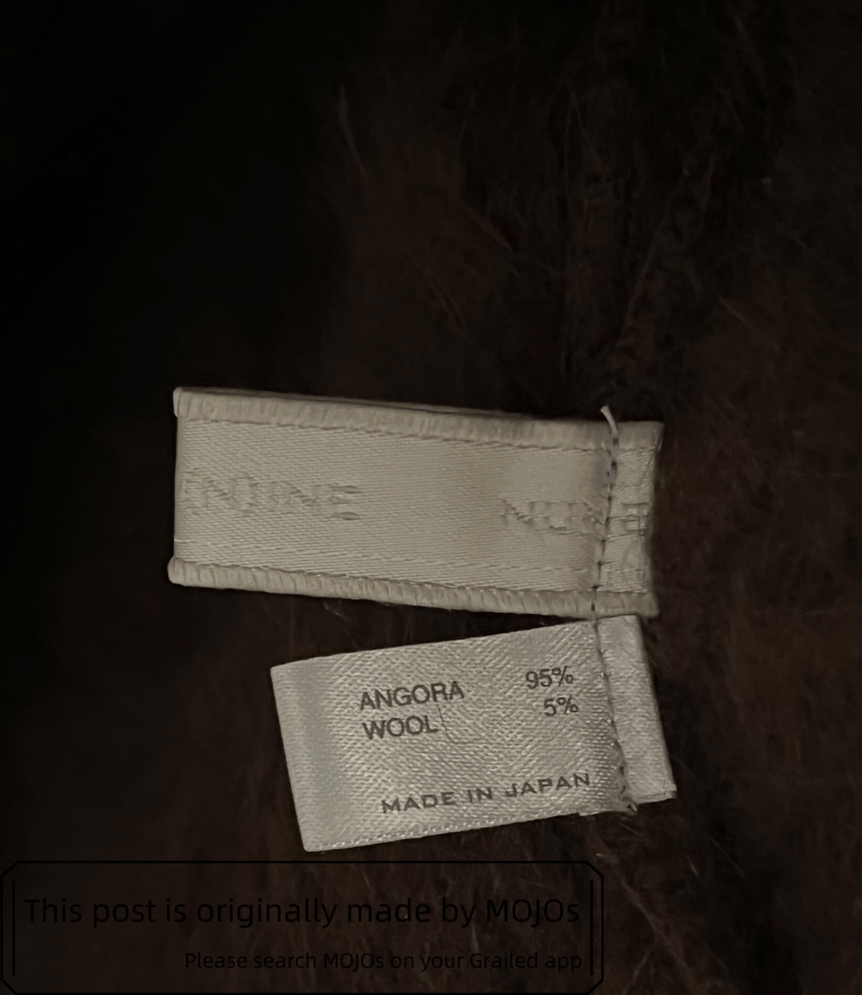Number (N)ine Number Nine 02AW Brown Hoodie Ethical Scarf mojos153 Size ONE SIZE - 4 Thumbnail