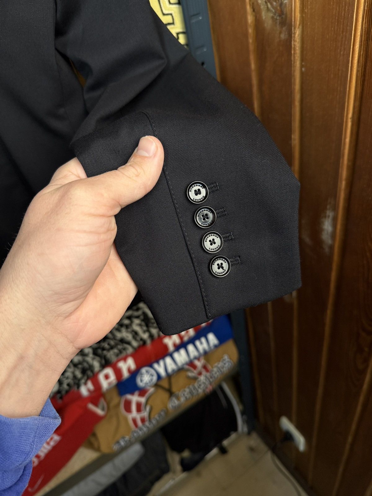 Burberry Burberry London Blazer Jacket Black Wool Size L / US 10 / IT 46 - 8 Thumbnail
