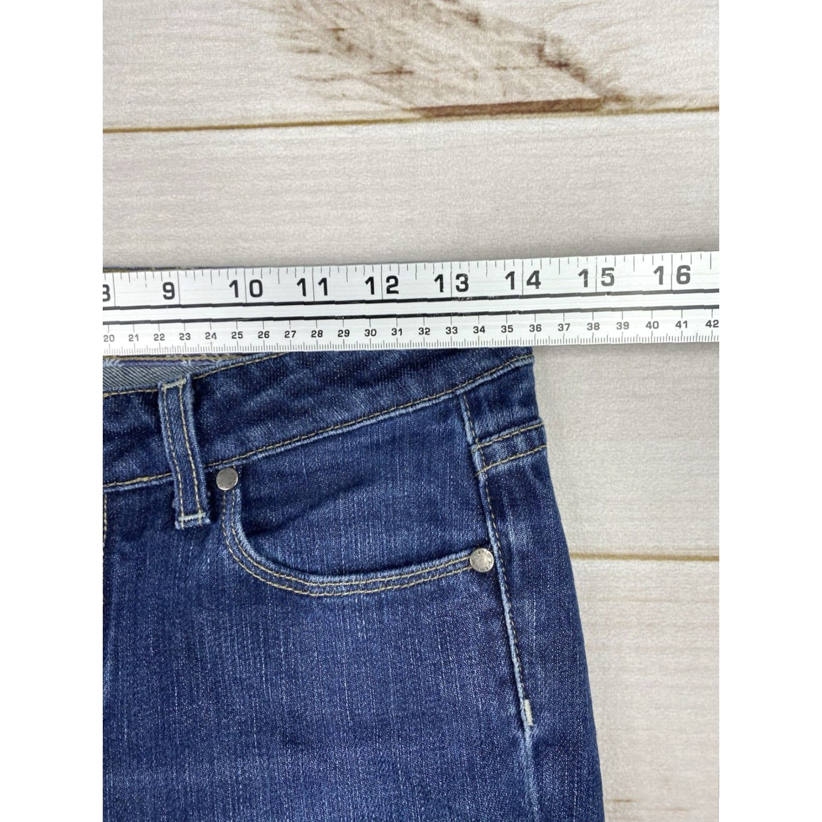 Paige Paige Hollywood Hills Bootcut Jeans Women Size 27 Blue Distressed Stretch Flare Size 27" / US 4 / IT 40 - 4 Thumbnail