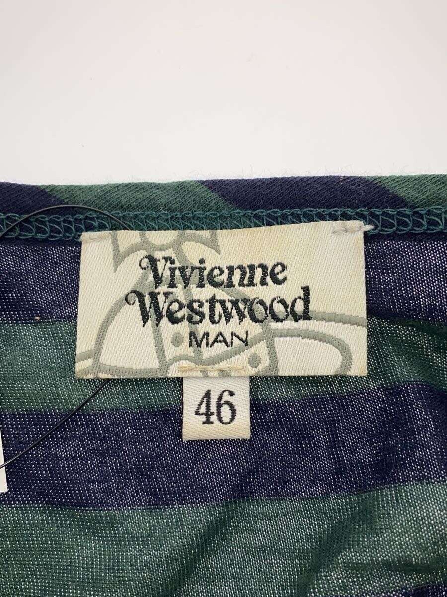 Vivienne Westwood Striped Orb V Neck Tee Size US S / EU 44-46 / 1 - 4 Thumbnail