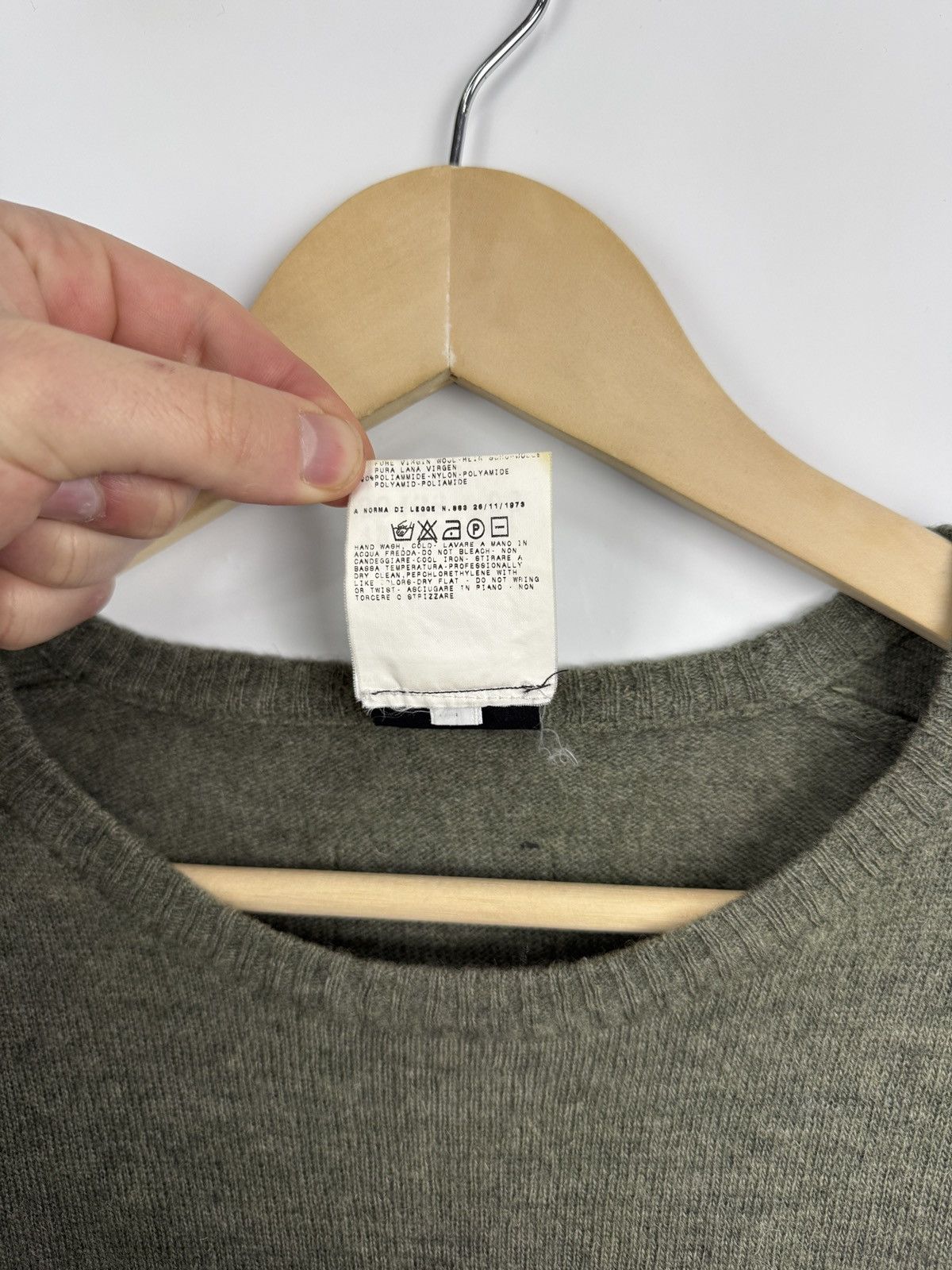 Dolce & Gabbana 🇮🇹 Vintage 90s Dolce Gabbana Wool Sweater Made in Italy Retro Size US L / EU 52-54 / 3 - 6 Thumbnail
