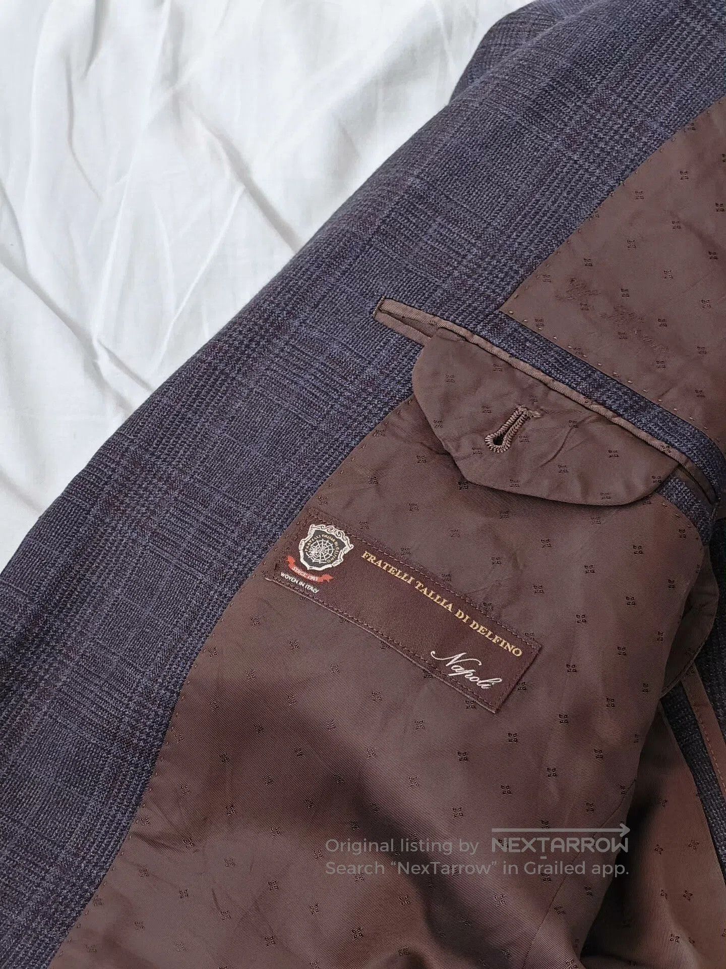 Tallia Custom Italian Wool Blend Suit Jacket. Size US M / EU 48-50 / 2 - 6 Thumbnail