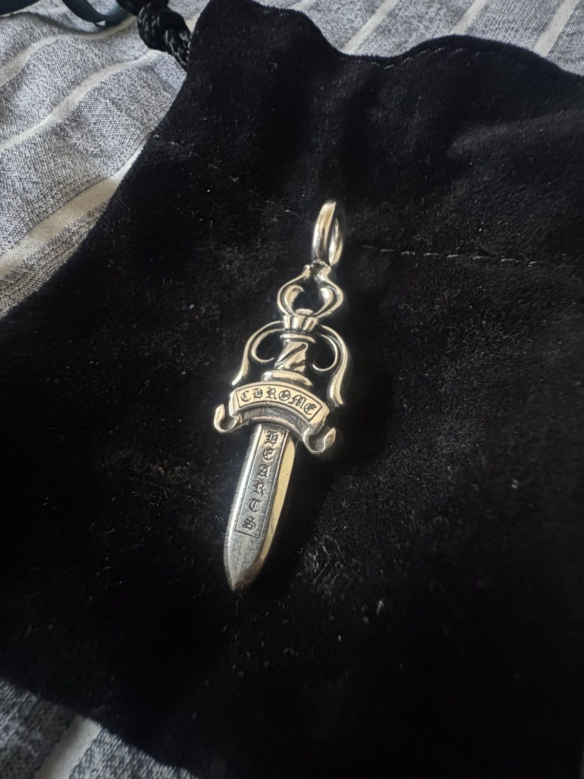Chrome Hearts Chrome Heart Double Dagger Pendant | Grailed