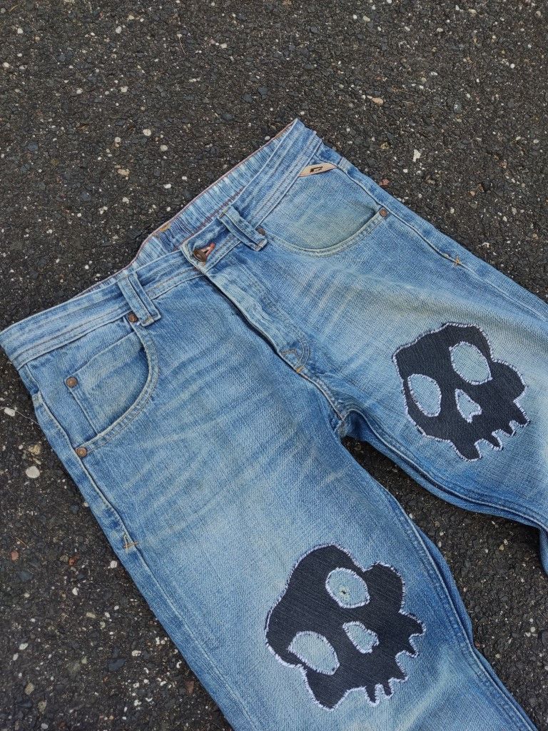 Vintage Vintage Number Nine Inspired Abstract Skull Patchwork Size US 34 / EU 50 - 5 Thumbnail