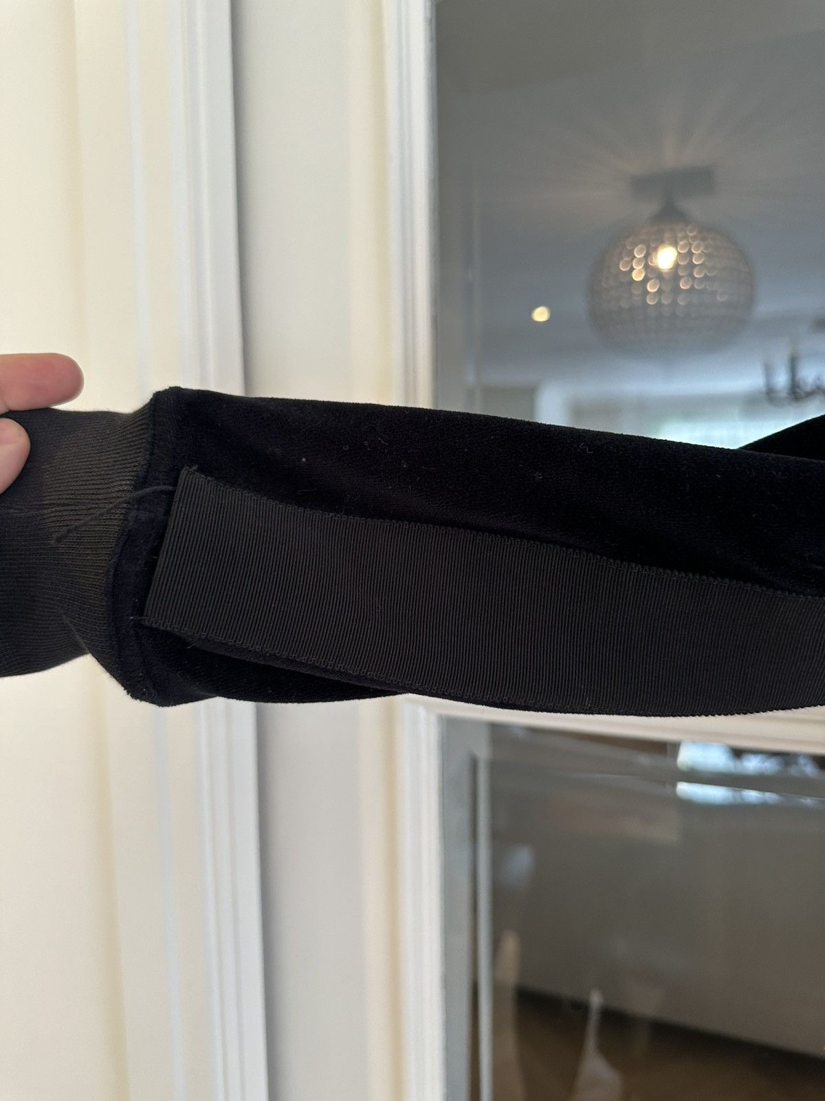 Haider Ackermann GRAIL Rare HA Double Layer Black Velvet Sweater *Last Drop* Size US M / EU 48-50 / 2 - 3 Thumbnail