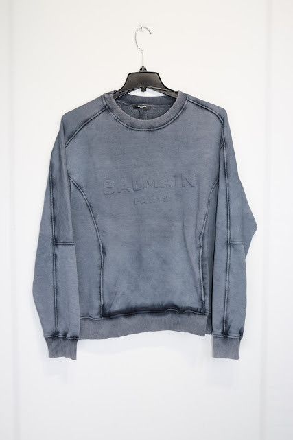 Balmain o1rshd1 Bike Drawstring Sweatshirt in Blue Size US L / EU 52-54 / 3 - 2 Thumbnail