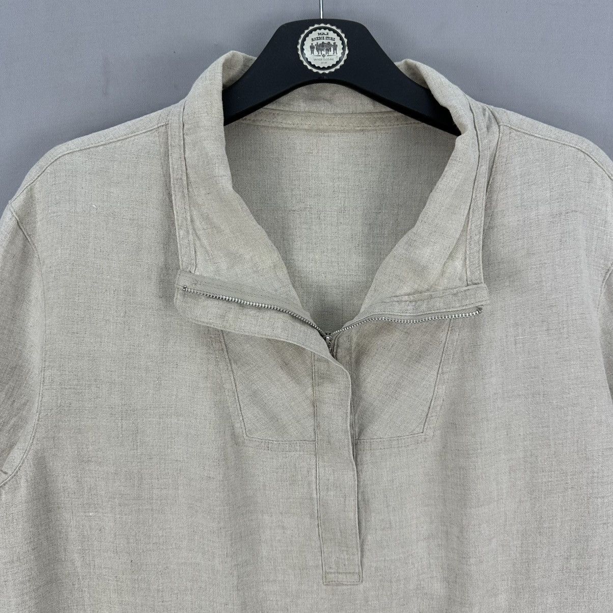Gianni Valentino Vintage Gianni Lo Giudice Milano Hemp Pullover Jacket Size US M / EU 48-50 / 2 - 7 Thumbnail