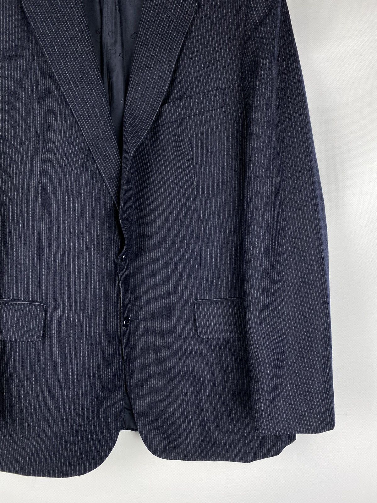 Christian Dior Monsieur × Dior × Vintage Christian Dior Monsieur vintage wool striped blazer jacket Size 44R - 6 Thumbnail