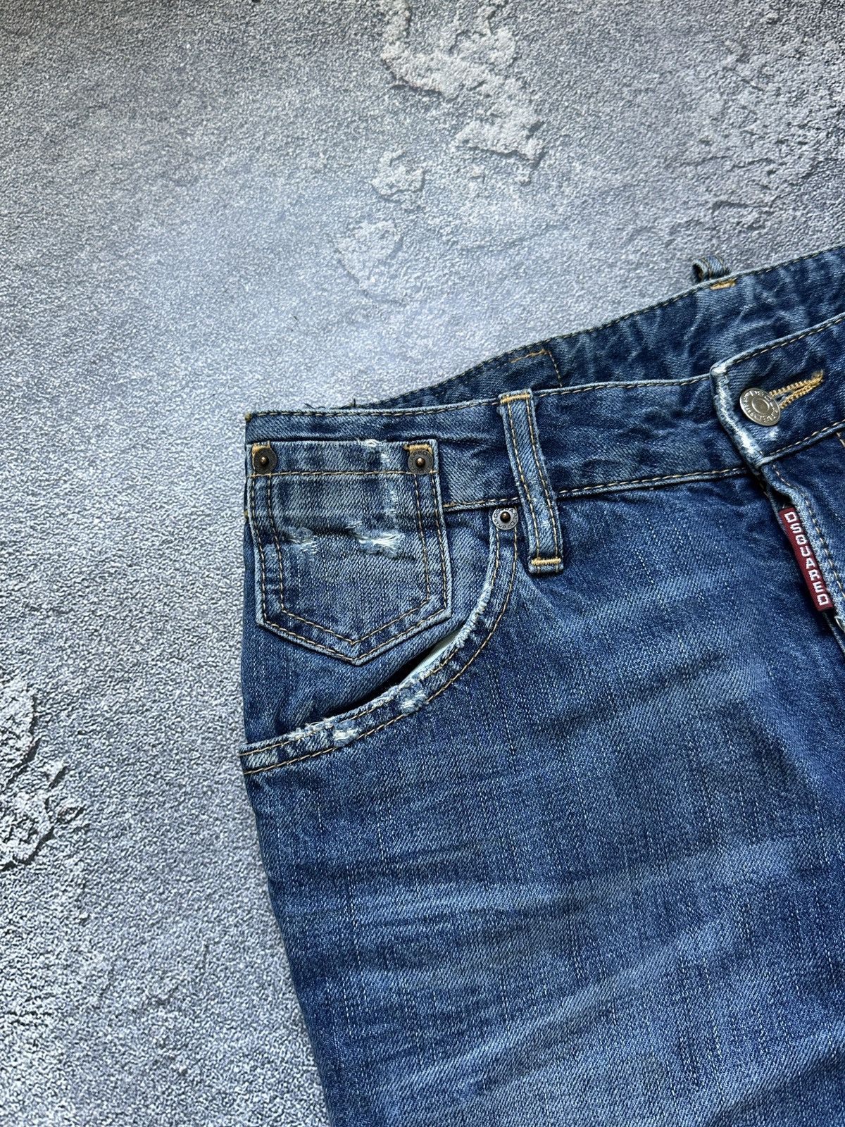 Dsquared2 Dsquared2 Women’s Low Rise Cropped Distressed Jeans Size 27 Size 27" / US 4 / IT 40 - 8 Thumbnail