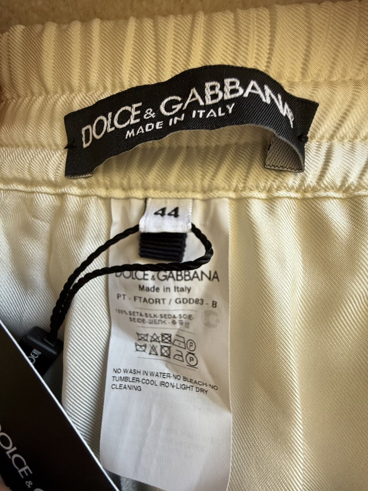 Dolce & Gabbana Dloce & Gabbana silk stripe sailor pants blue white 😍😍😍 Size US 30 / EU 46 - 19 Thumbnail