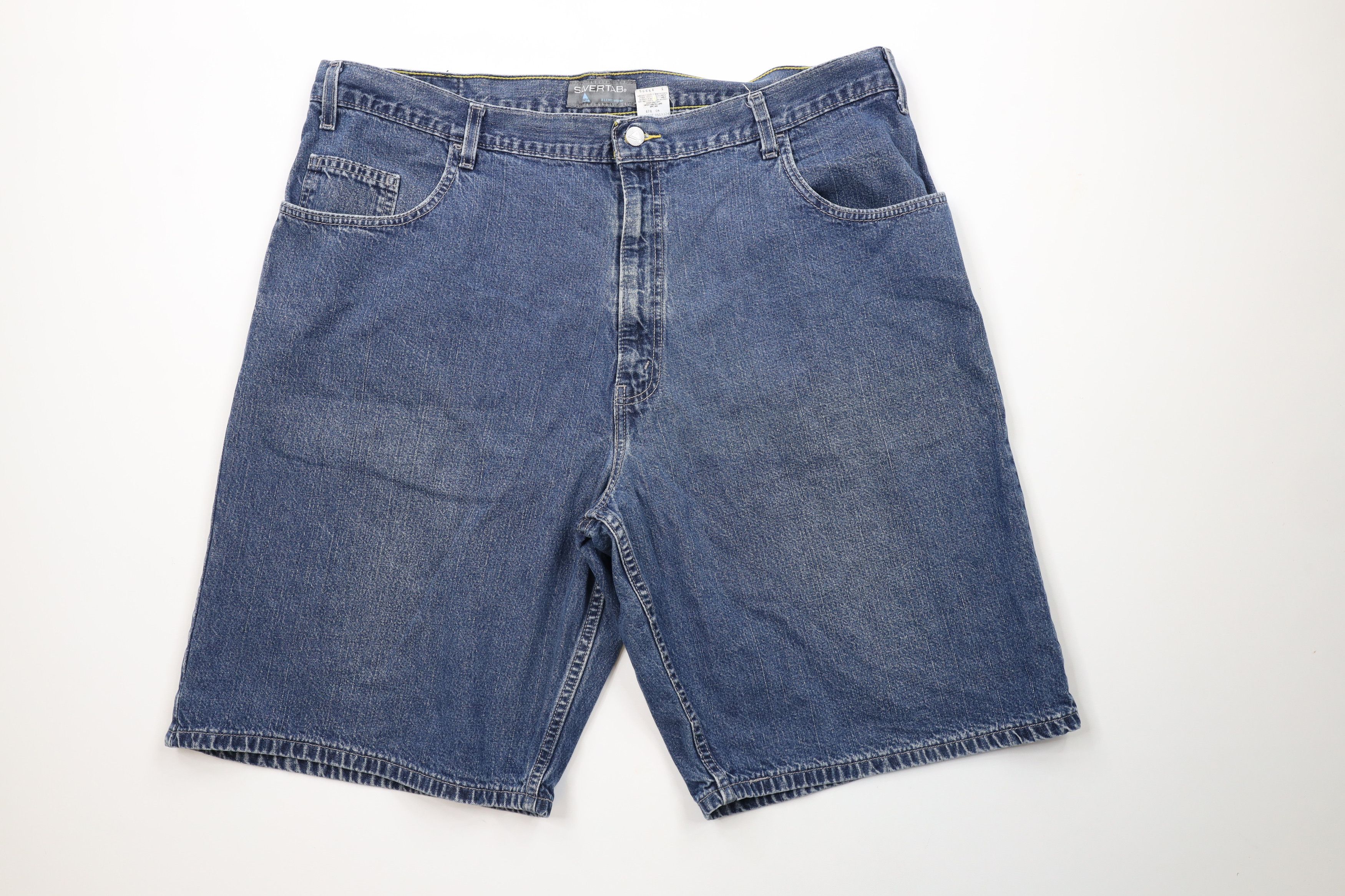 Levi's × Vintage Vintage Y2K 2002 Levis Silvertab Fit Denim Jean Shorts Jorts Size US 42 / EU 58 - 1 Thumbnail
