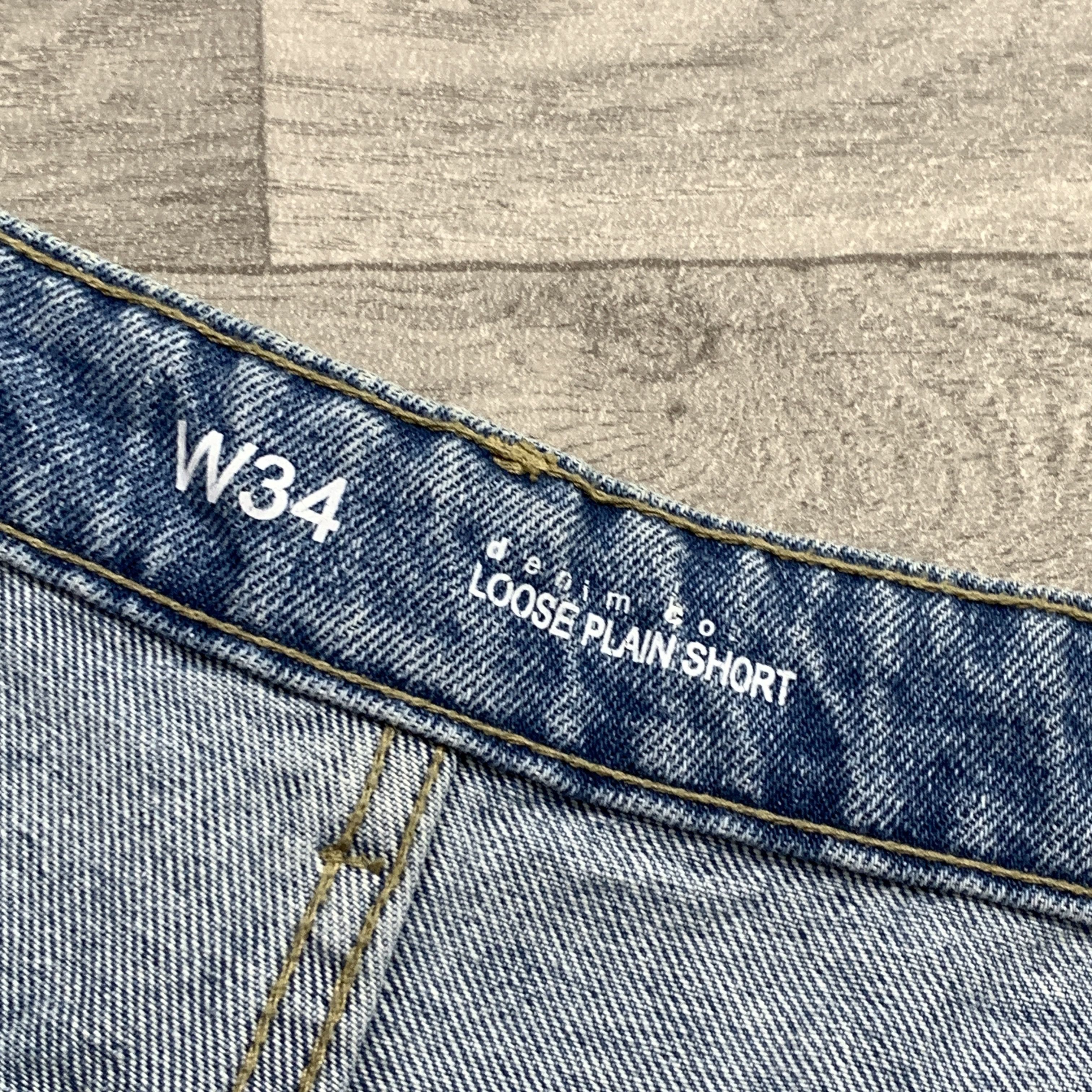 Denim & Co. Denim Co Loose Plain Stonewashed Relaxed Fit No Fade Shorts Size US 34 / EU 50 - 7 Thumbnail