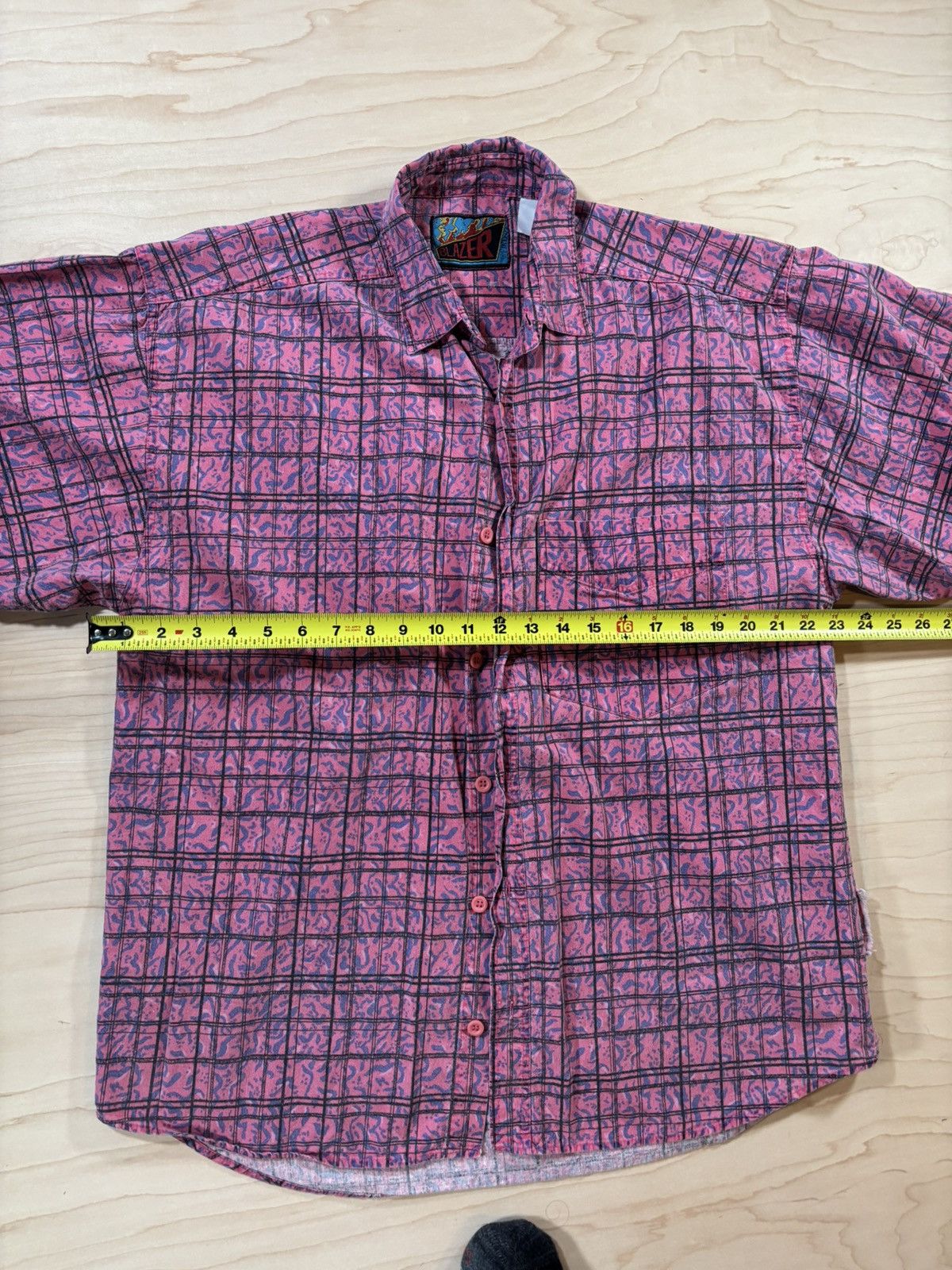 Other Vintage Blazer Firenze Abstract Short Sleeve Shirt 80s/90s Size US XL / EU 56 / 4 - 6 Thumbnail