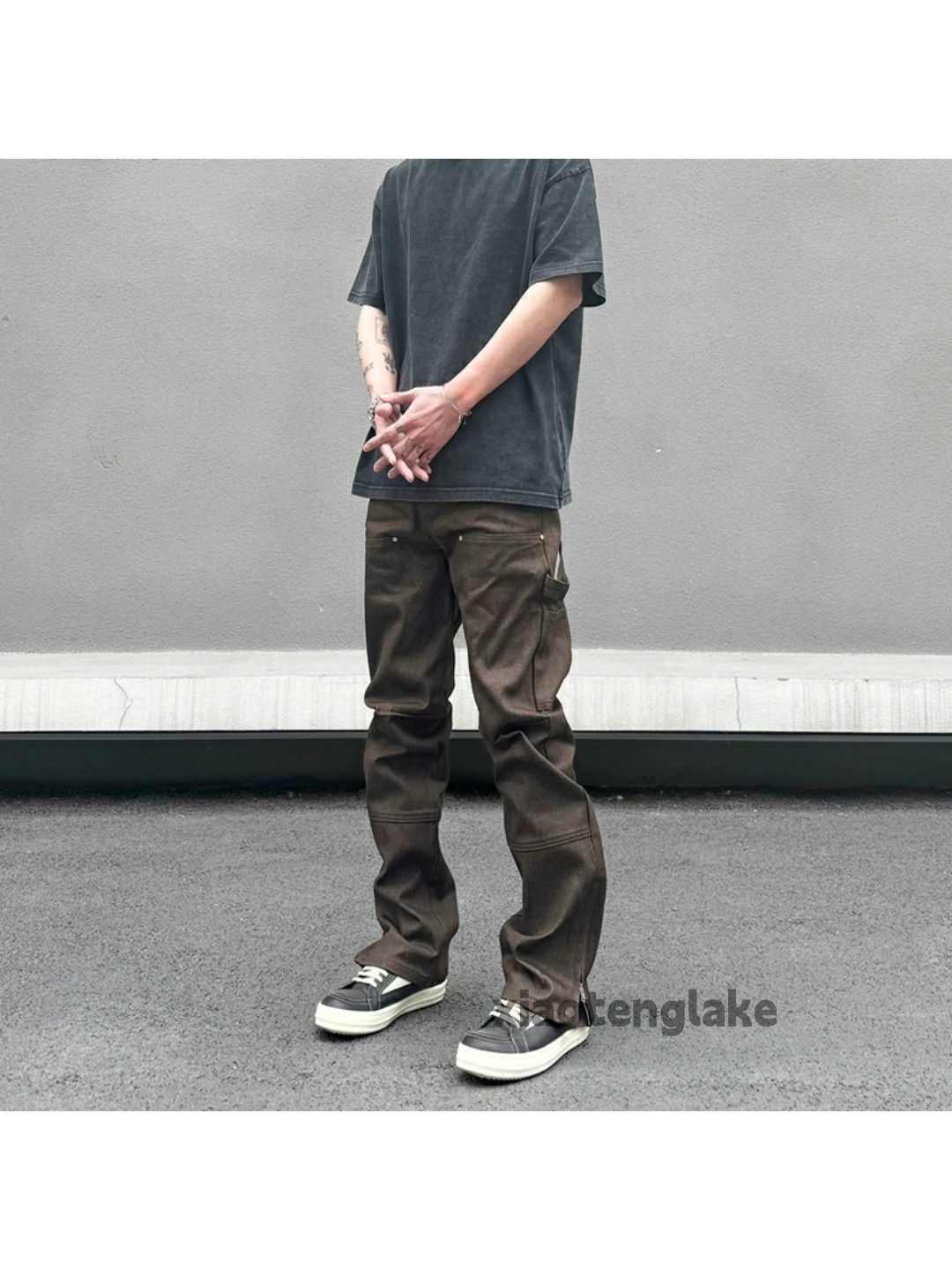 Jean × Vintage zipper utility skate hiphop carpenter workwear jeans Size US 34 / EU 50 - 10 Thumbnail
