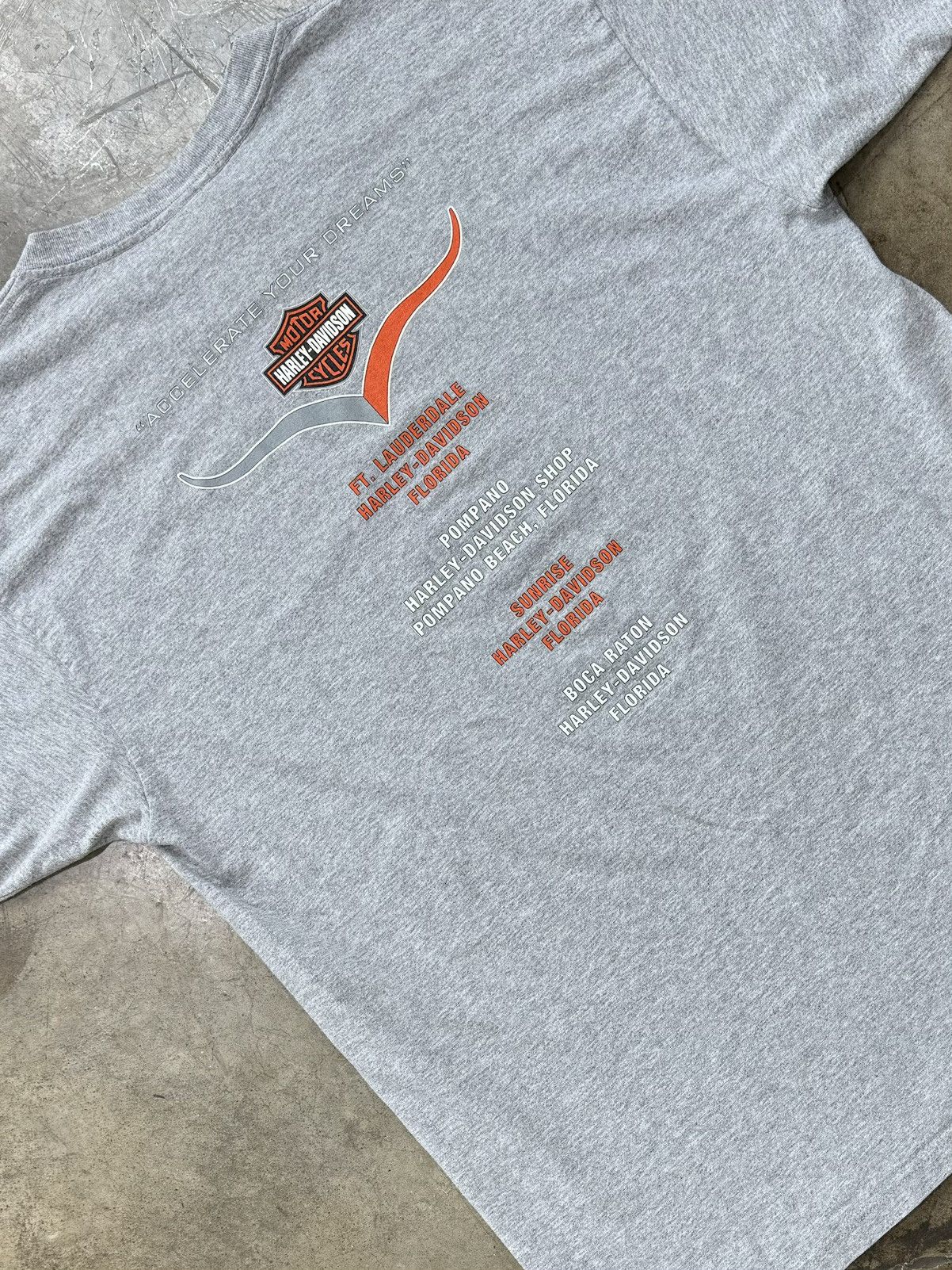 Harley Davidson Vintage Harley Davidson Pompano Beach Florida Tee XL Size US XL / EU 56 / 4 - 1 Thumbnail