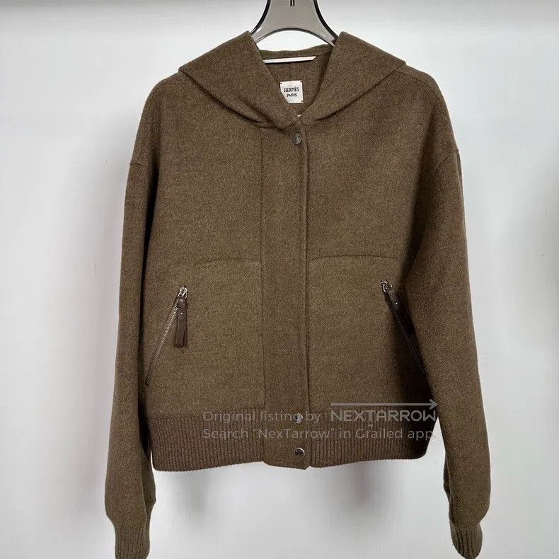 Hermes Hermes Palm Green Cashmere Zip Jacket Size XS / US 0-2 / IT 36-38 - 2 Thumbnail