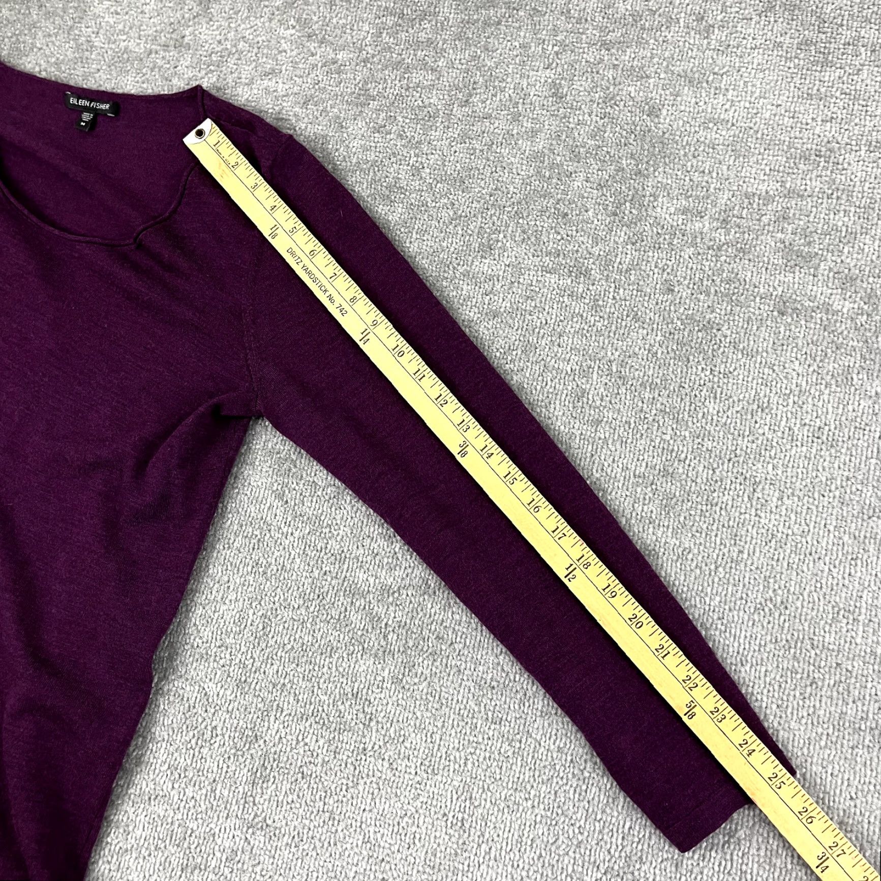 Eileen Fisher Vintage Eileen Fisher Sweater Womens Medium Purple Wool Knitted Pullover Casual Fall Womens Size M / US 6-8 / IT 42-44 - 6 Thumbnail