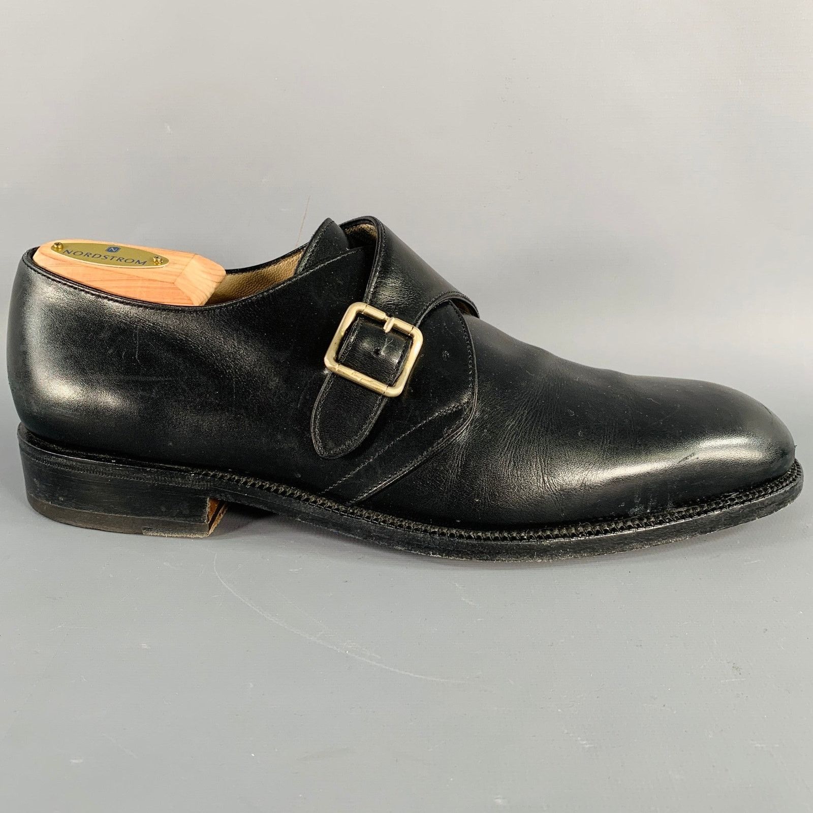 Salvatore Ferragamo SALVATORE FERRAGAMO Size 8 Black Leather Monk Strap Loafers Size US 8 / EU 41 - 2 Thumbnail