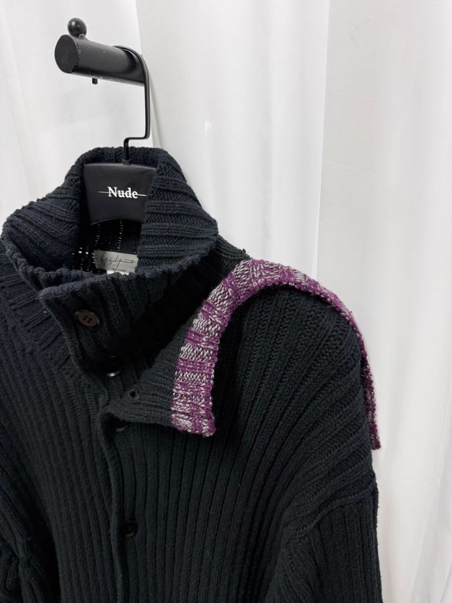 Yohji Yamamoto Yohji Yamamoto Pour Homme Patchwork Long Sweater Coat K20 Size US L / EU 52-54 / 3 - 4 Thumbnail