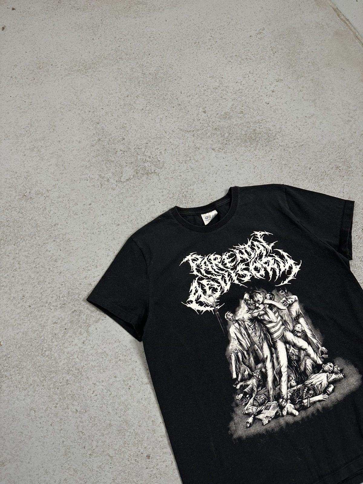 Band Tees Parental Advisory Brutal Death Metal Support Cannibalism Size M / US 6-8 / IT 42-44 - 3 Thumbnail