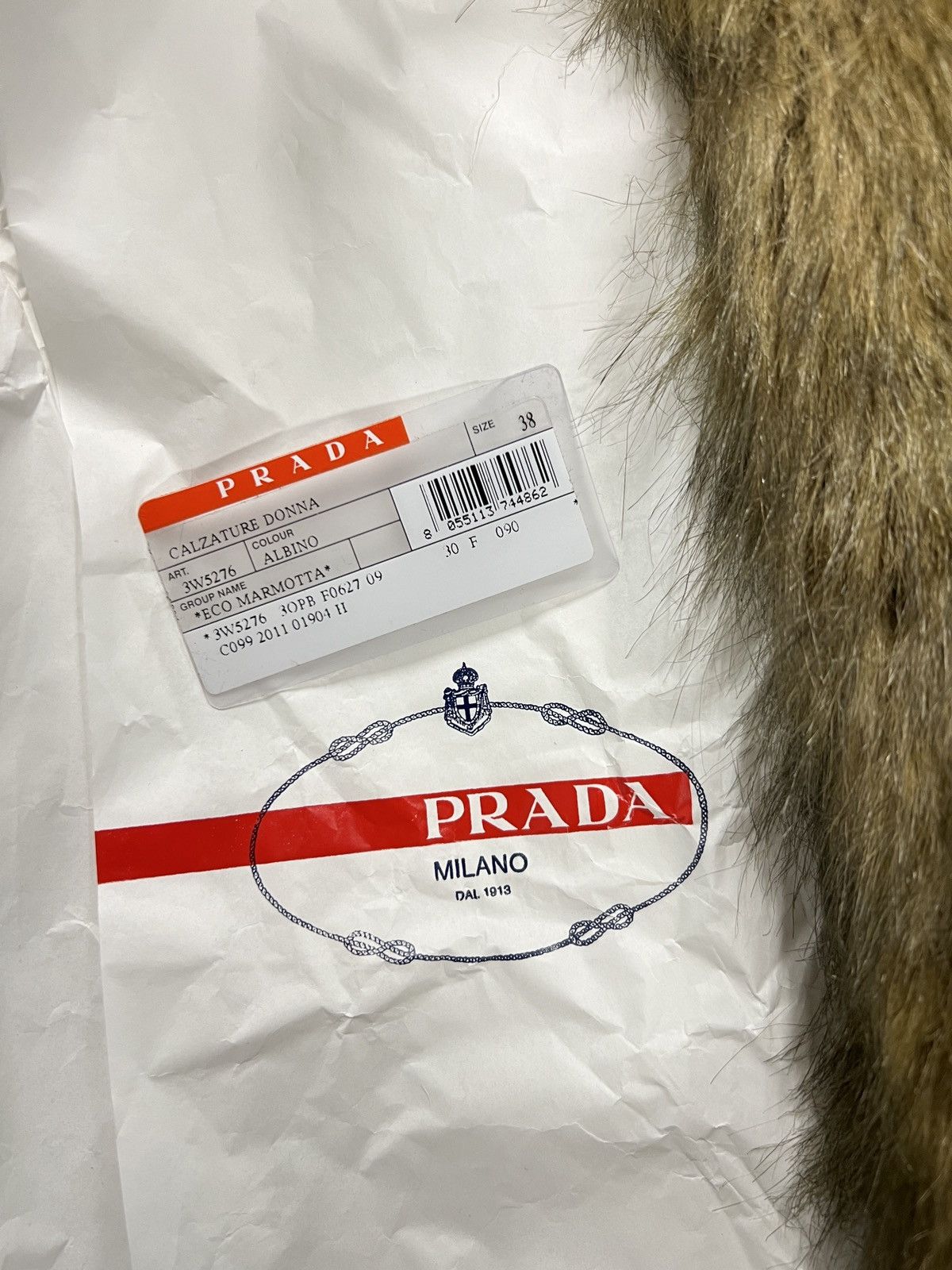 Prada Archive Prada Eco Fur Boots Shoes Size US 7 / IT 37 - 8 Thumbnail