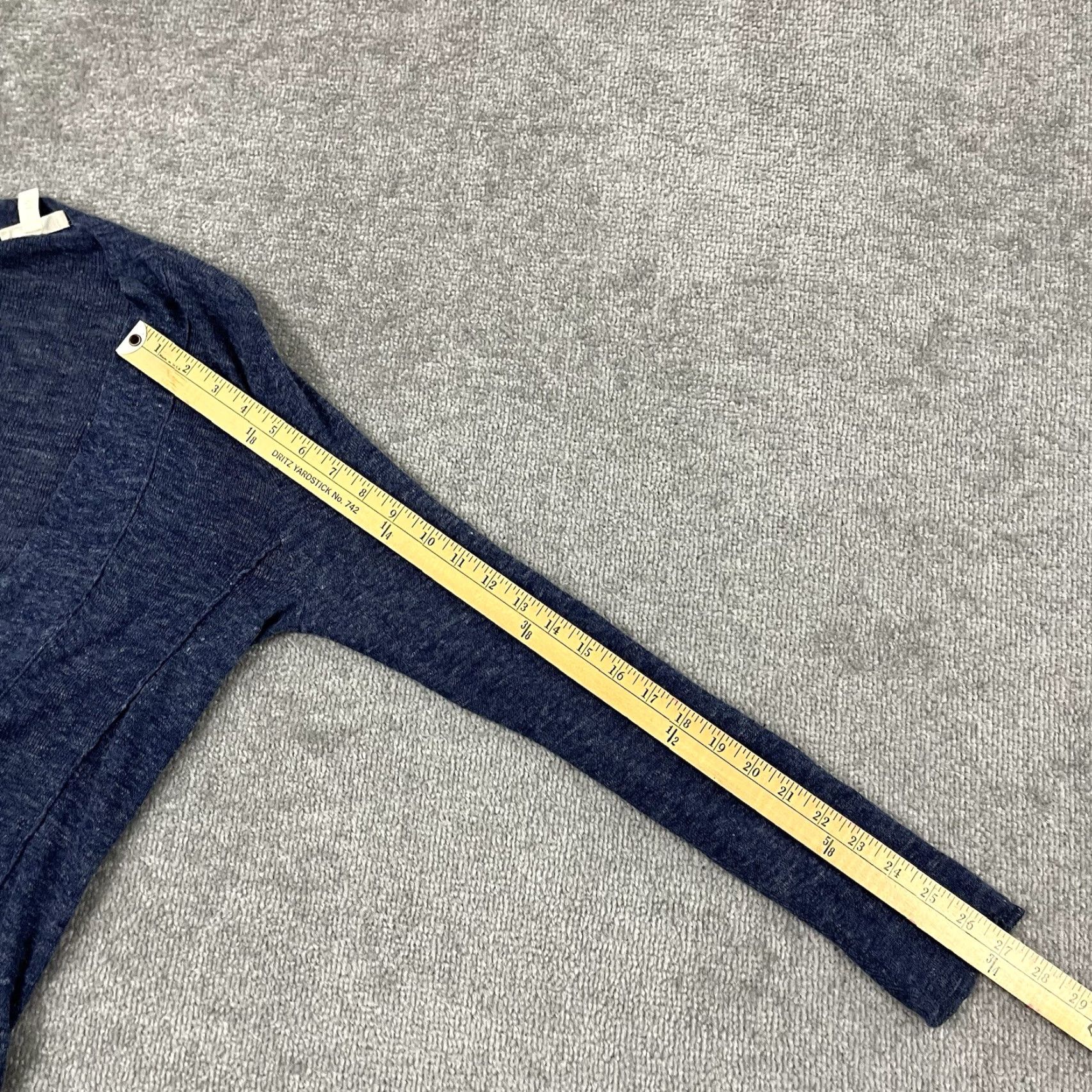 Eileen Fisher VINTAGE EILEEN FISHER Sweater Cardigan Womens Petite Small Blue Linen Knit Open Front Casual Size S / US 4 / IT 40 - 5 Thumbnail