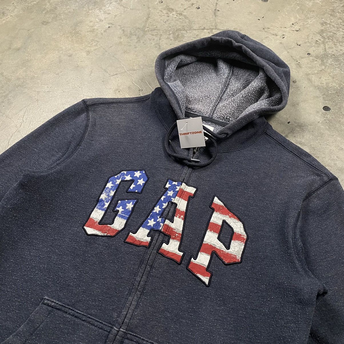 Gap × Vintage Vintage y2k Gap USA Flag Zip Up Size US XS / EU 42 / 0 - 2 Thumbnail