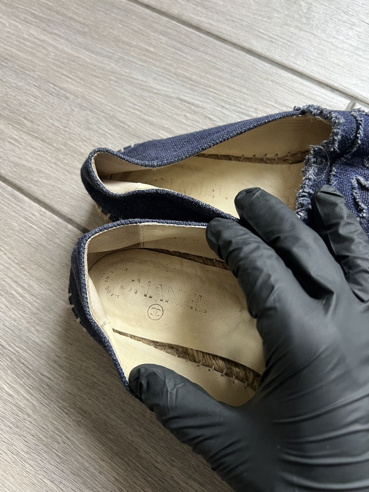 Chanel Chanel Navy Blue/Black Denim and Canvas Size US 6 / IT 36 - 14 Thumbnail