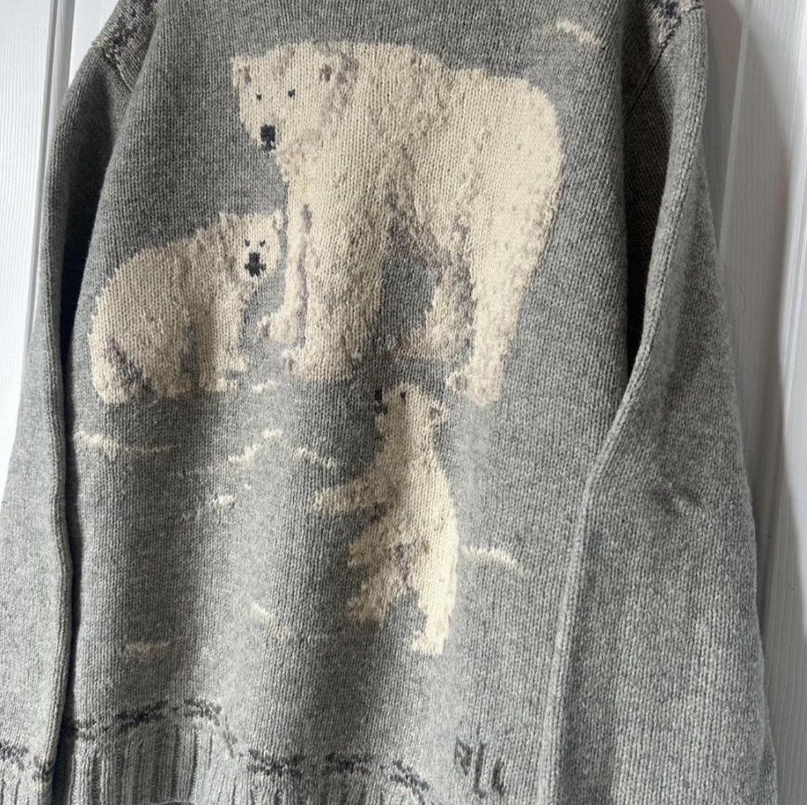 Ralph Lauren Vintage Lauren Ralph Lauren Hand Knit Sweater Polar Bear Size XL / US 12-14 / IT 48-50 - 2 Thumbnail