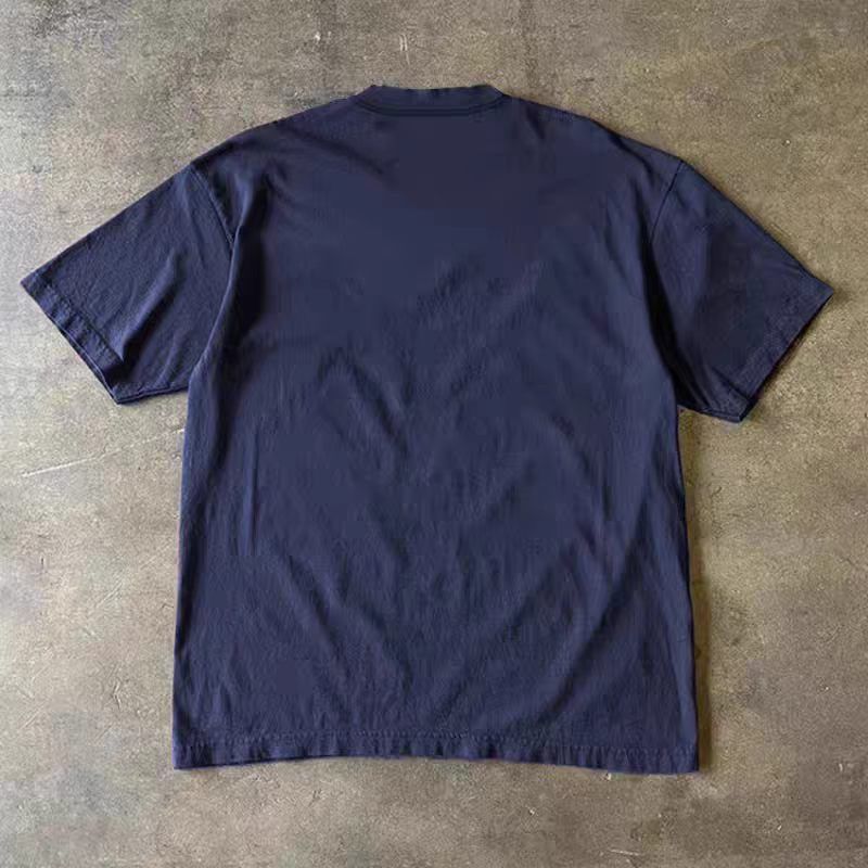 Japanese Brand Blue washed retro cartoon skull print t-shirt Size US M / EU 48-50 / 2 - 2 Thumbnail