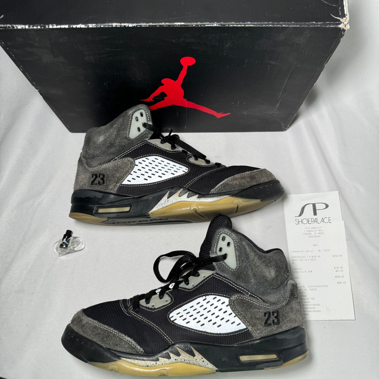 Jordan Brand × Nike Size 10 - Nike Air Jordan 5 Retro Anthracite Men's Shoes Size US 10 / EU 43 - 2 Thumbnail