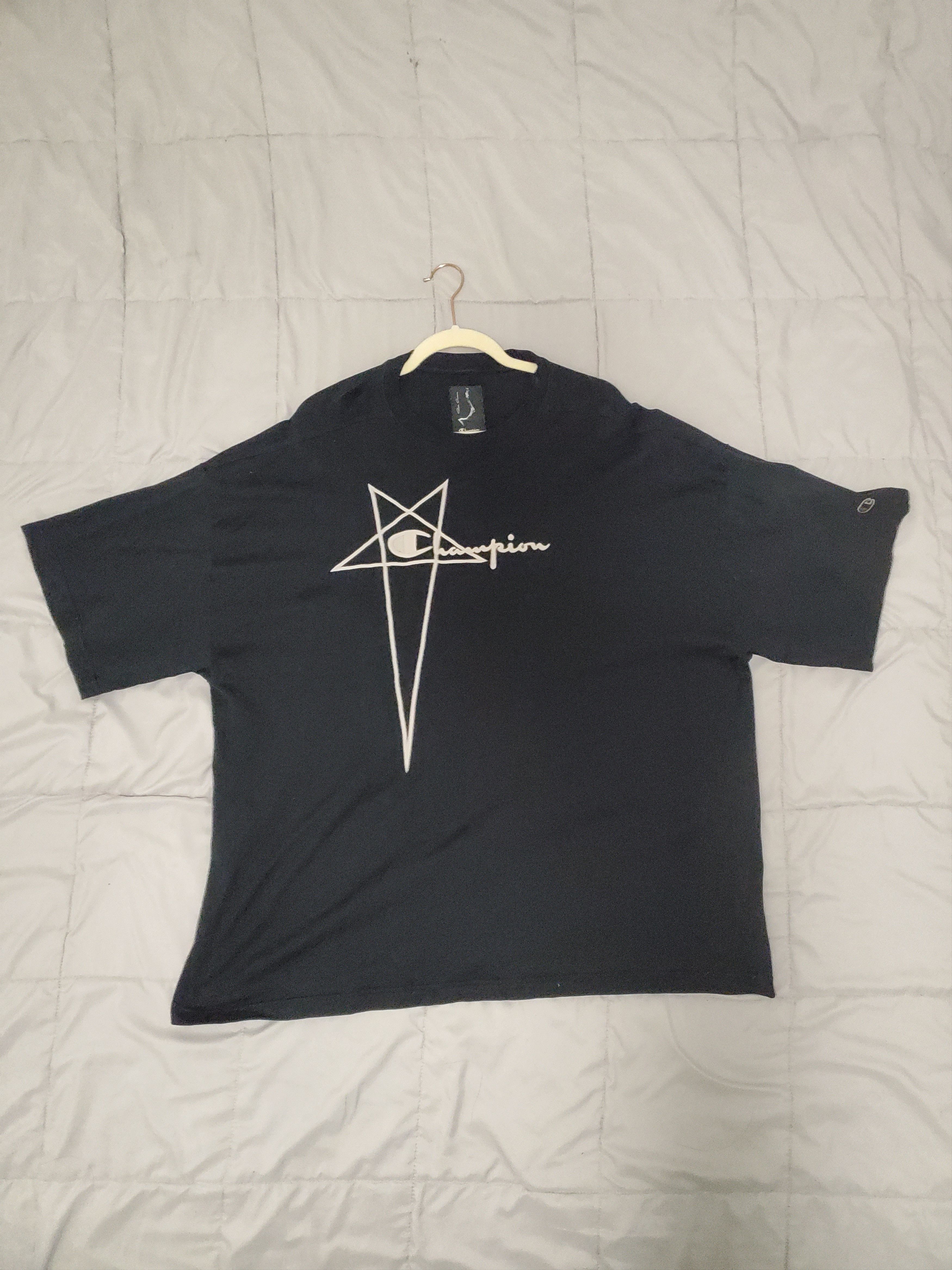 Rick Owens Rick Owens x Champion Tommy T-Shirt Size US S / EU 44-46 / 1 - 1 Thumbnail