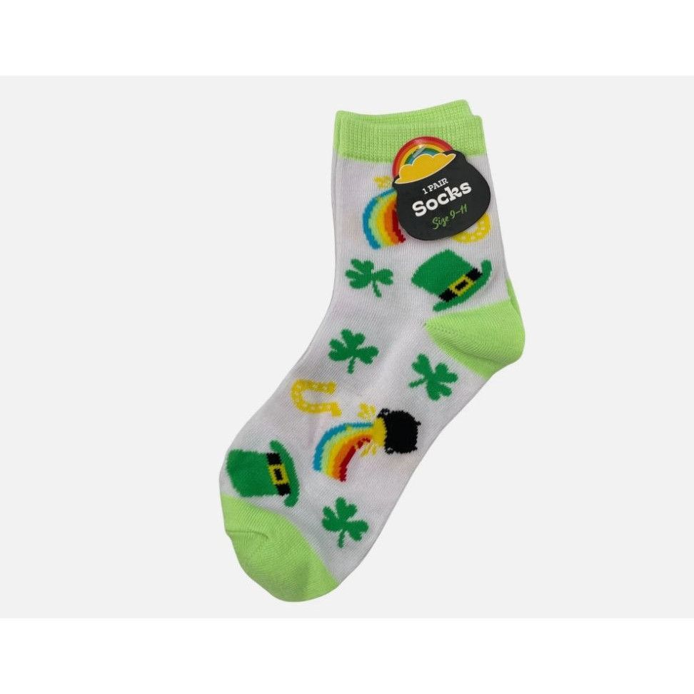 Other St. Patricks Day Themed Socks With Shamrock Leprechaun Hat & Size ONE SIZE - 2 Thumbnail