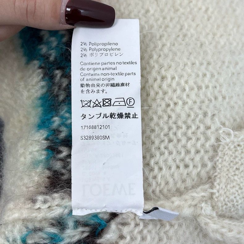 Loewe loewe Off-white Squirrel letter seahorse hair cardigan 2504 Size US M / EU 48-50 / 2 - 6 Thumbnail