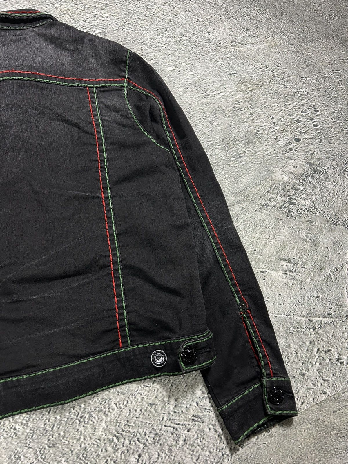 True Religion True Religion denim jacket trucker black green red Size US S / EU 44-46 / 1 - 9 Thumbnail