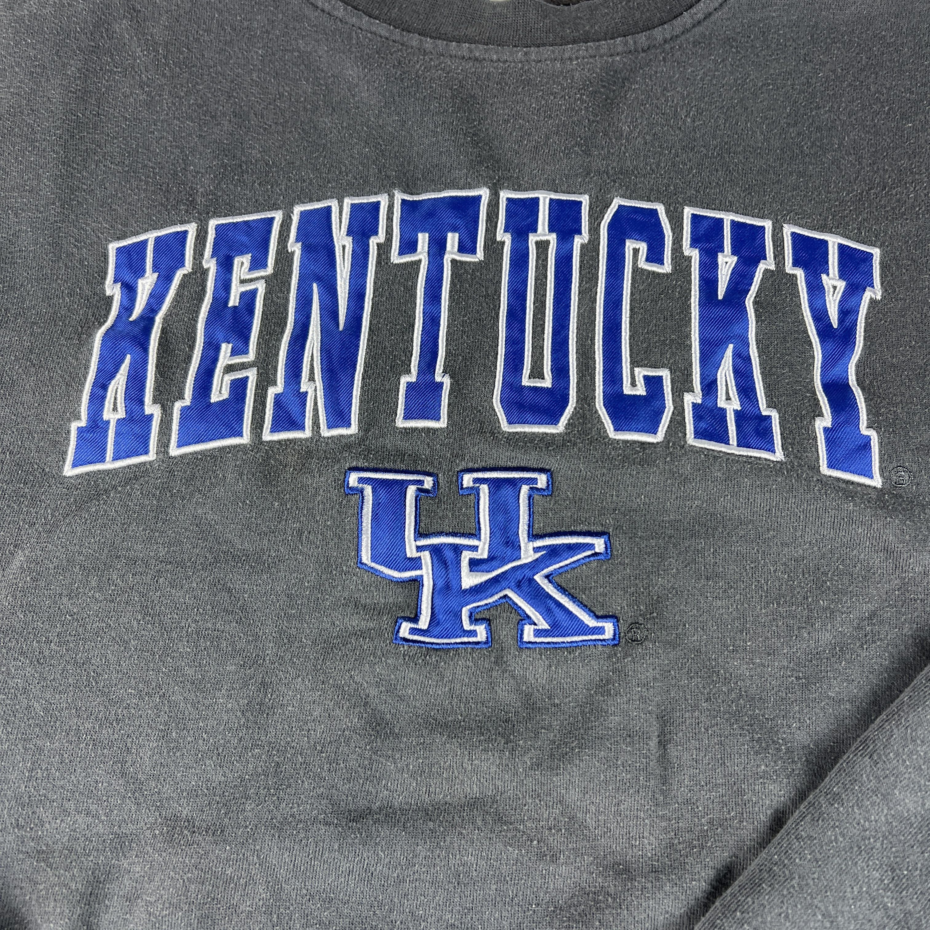 NCAA Stadium Kentucky Wildcats Sweatshirt Grey Faded Crewneck Size US XXL / EU 58 / 5 - 2 Thumbnail