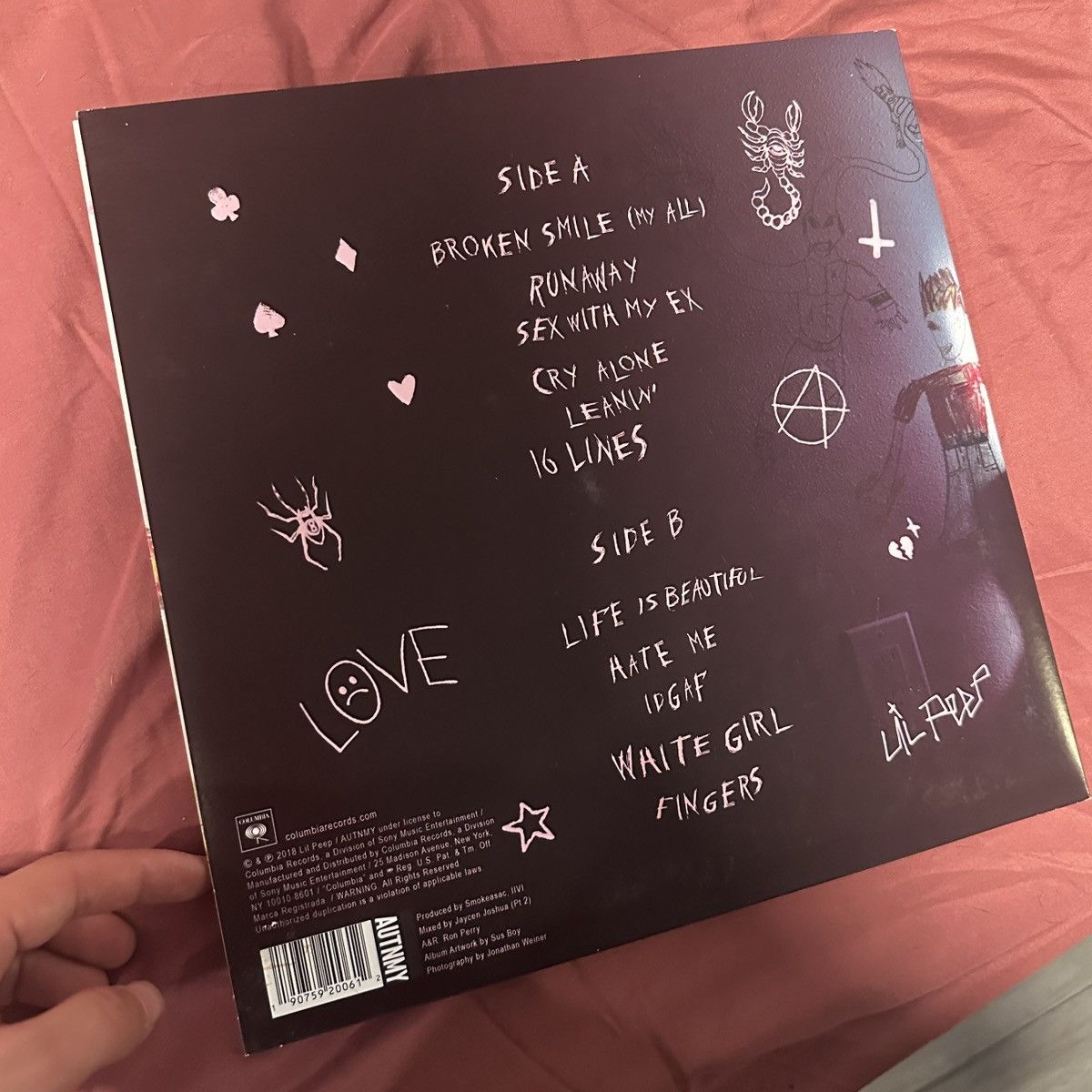 Lil Peep Lil Peep COWYS pt. 2 birthday vinyl Size ONE SIZE - 3 Thumbnail