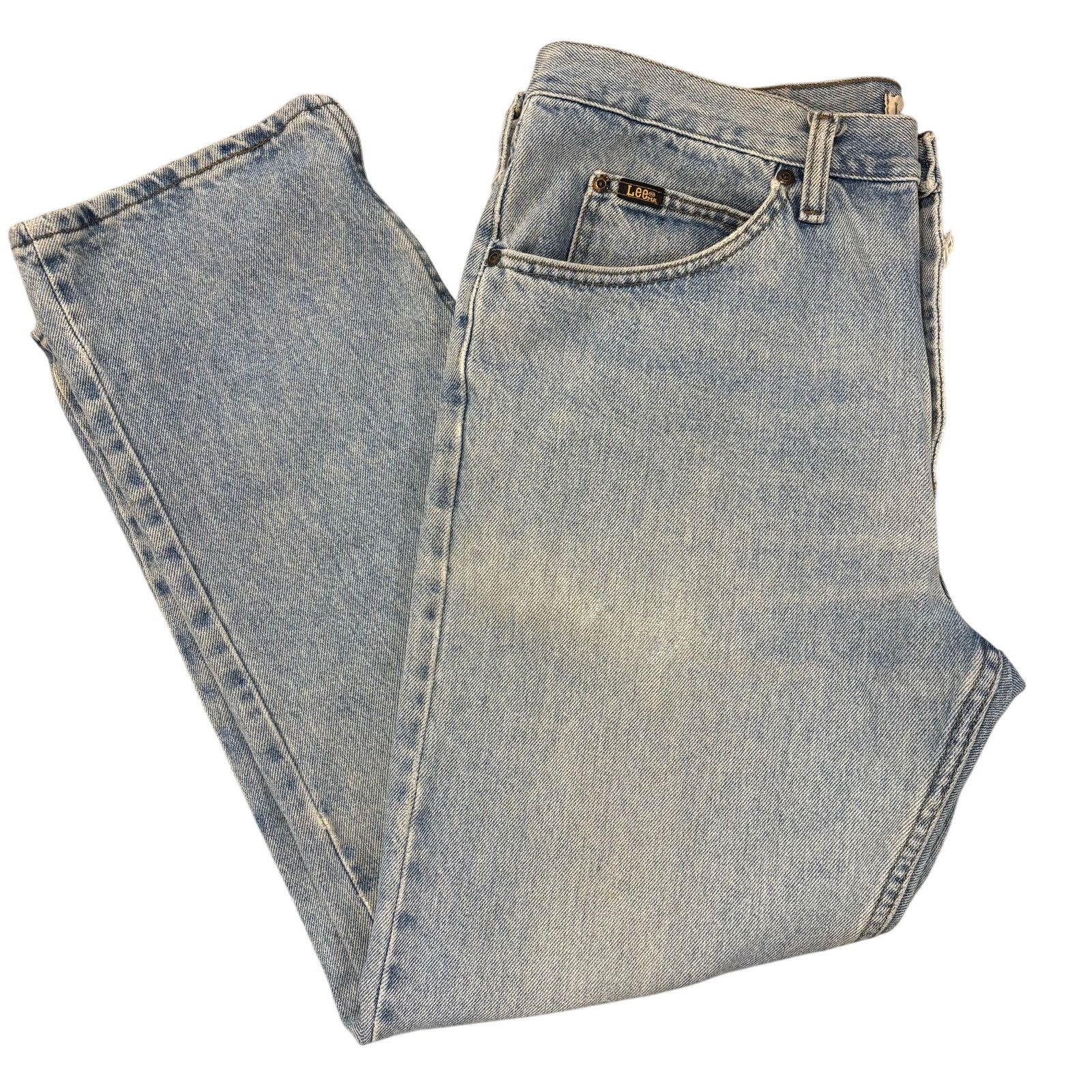 Lee 90s Lee Distressed Regular Straight Jeans Light Wash, 36X29 Size US 36 / EU 52 - 1 Thumbnail