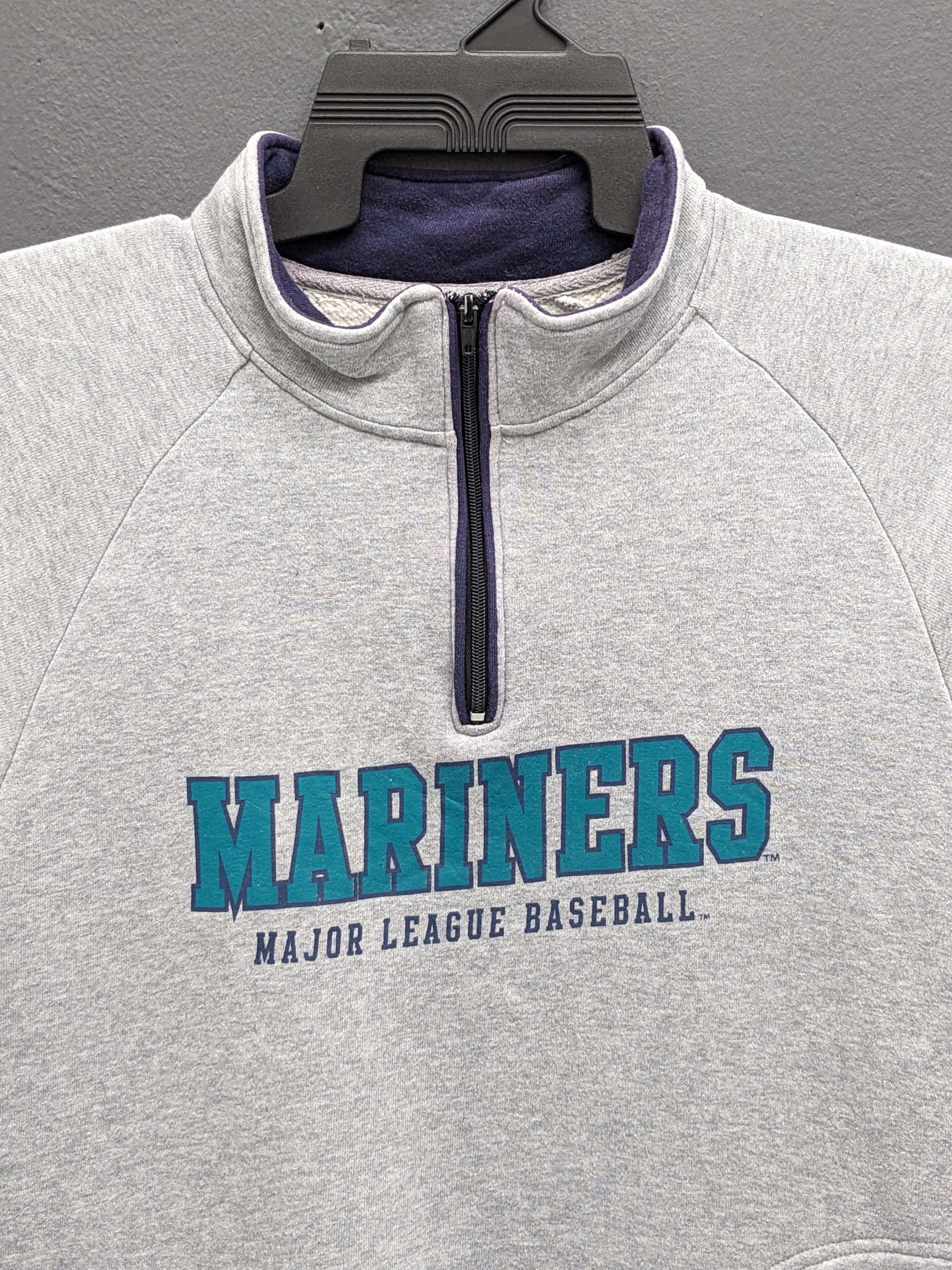 MLB Vintage Seattle Mariners MLB Quarter-Zip Pullover Sweatshirt Size US S / EU 44-46 / 1 - 5 Thumbnail