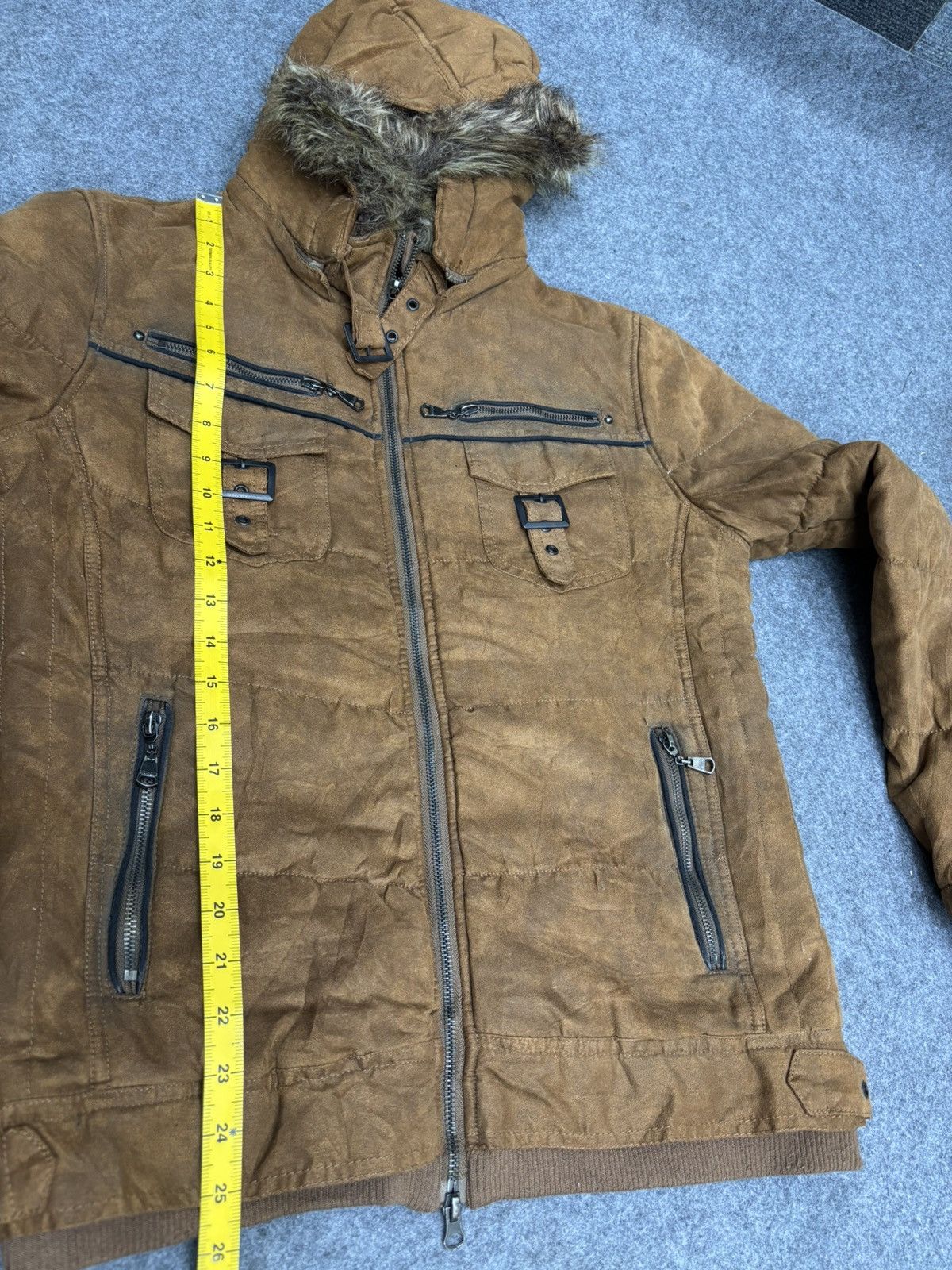 Japanese Brand in the attic Multipockets Fur Hoodie Punk Jacket Size US S / EU 44-46 / 1 - 22 Thumbnail