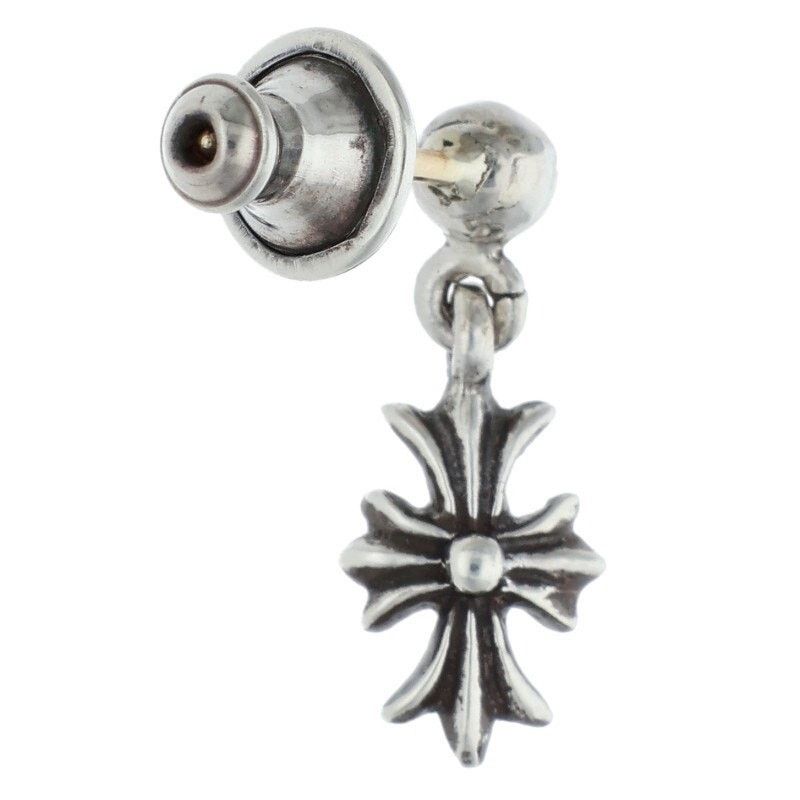 Chrome Hearts Chrome Hearts Tiny ECH Plus Drop Silver Earring Size ONE SIZE - 2 Thumbnail