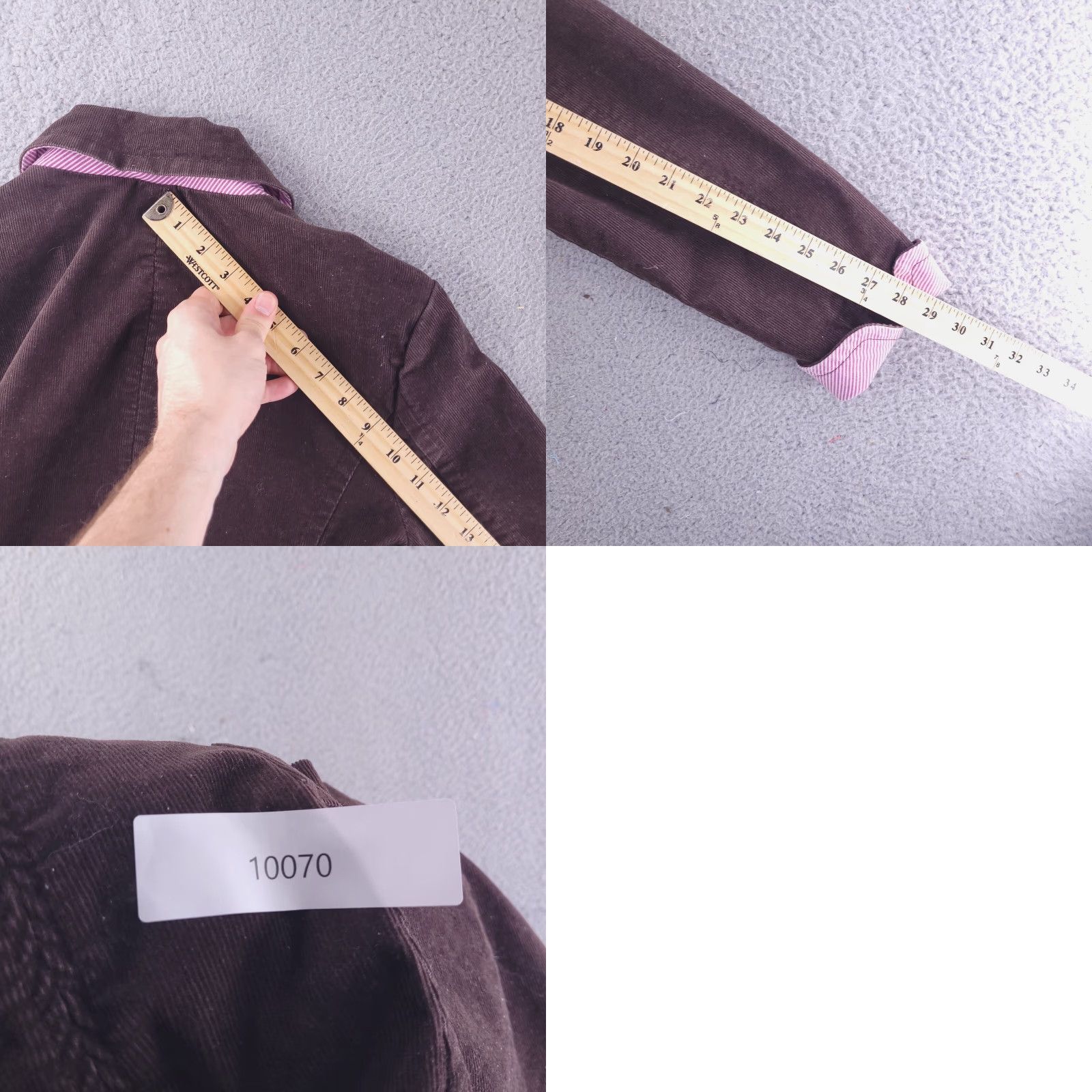 Vintage LL Bean Jacket Womens 12 Brown Corduroy Button Size XL / US 12-14 / IT 48-50 - 8 Thumbnail