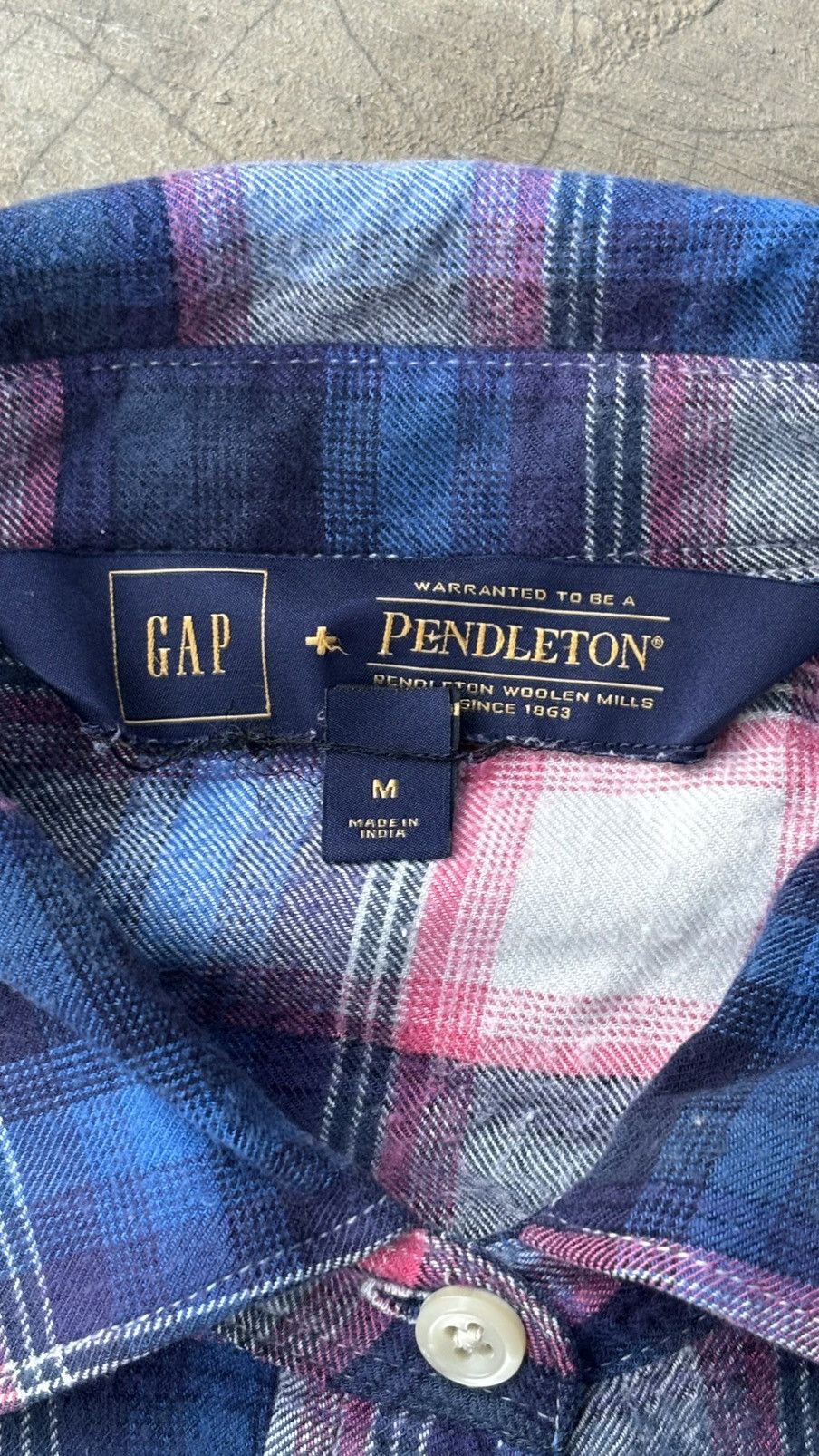 Gap GAP x Pendleton Pink and Blue Plaid Fall ‘16 Size US M / EU 48-50 / 2 - 3 Thumbnail